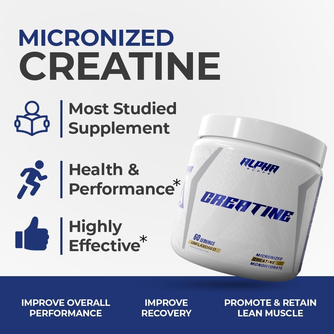 Micronized Creatine Monohydrate Powder – Unflavored Muscle Growth Support, 300g