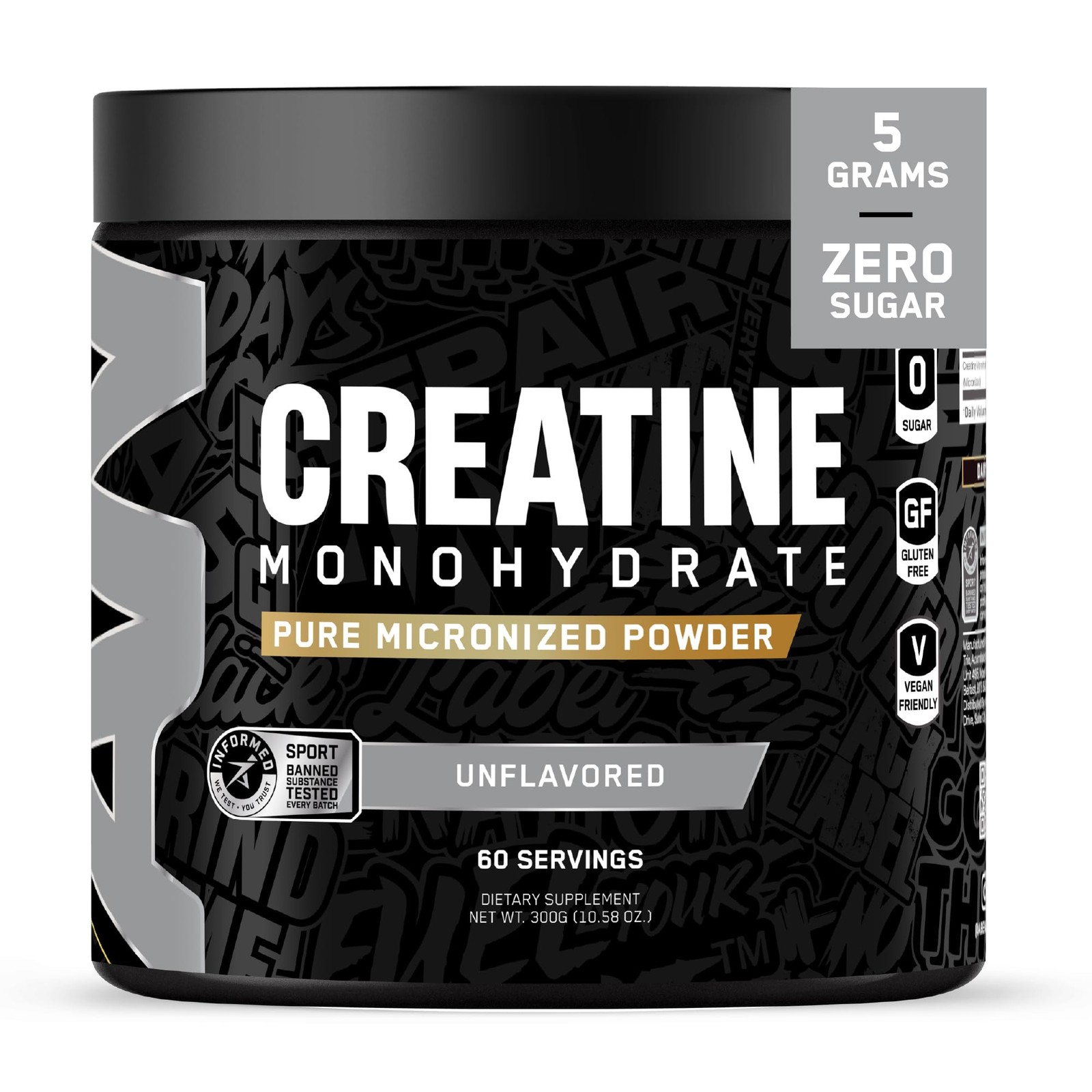 All Black Everything Creatine Monohydrate | Support Muscles, Cognitive Functi…