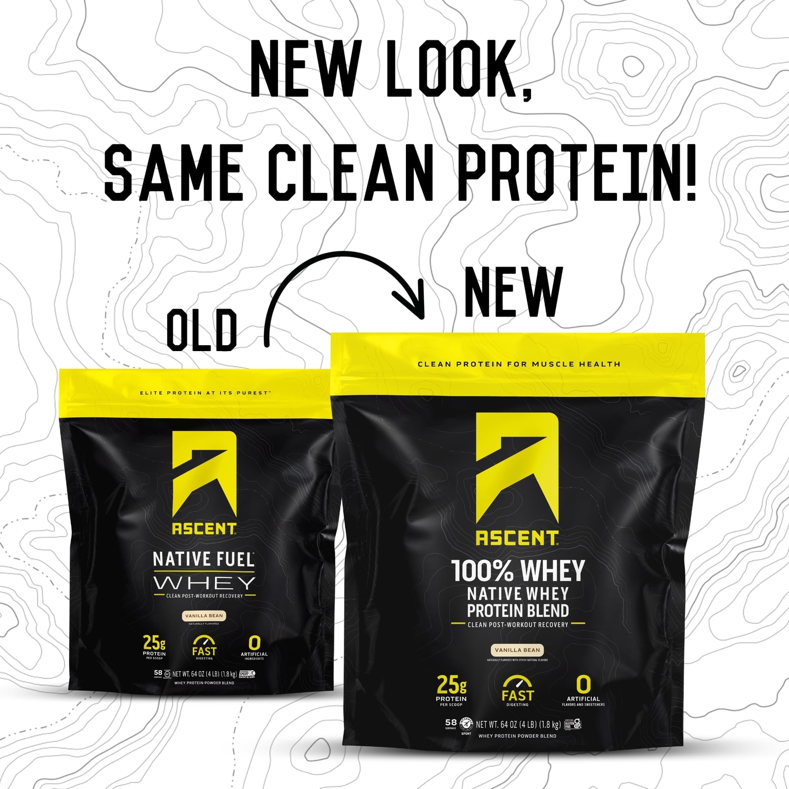 Ascent 100% Whey Native Whey Protein Blend – Clean Post Workout Recovery Dige…