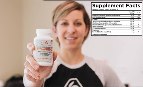 Core Nutritionals Poise Female Hormone & Thyroid – Relieve Menstrual Symptoms