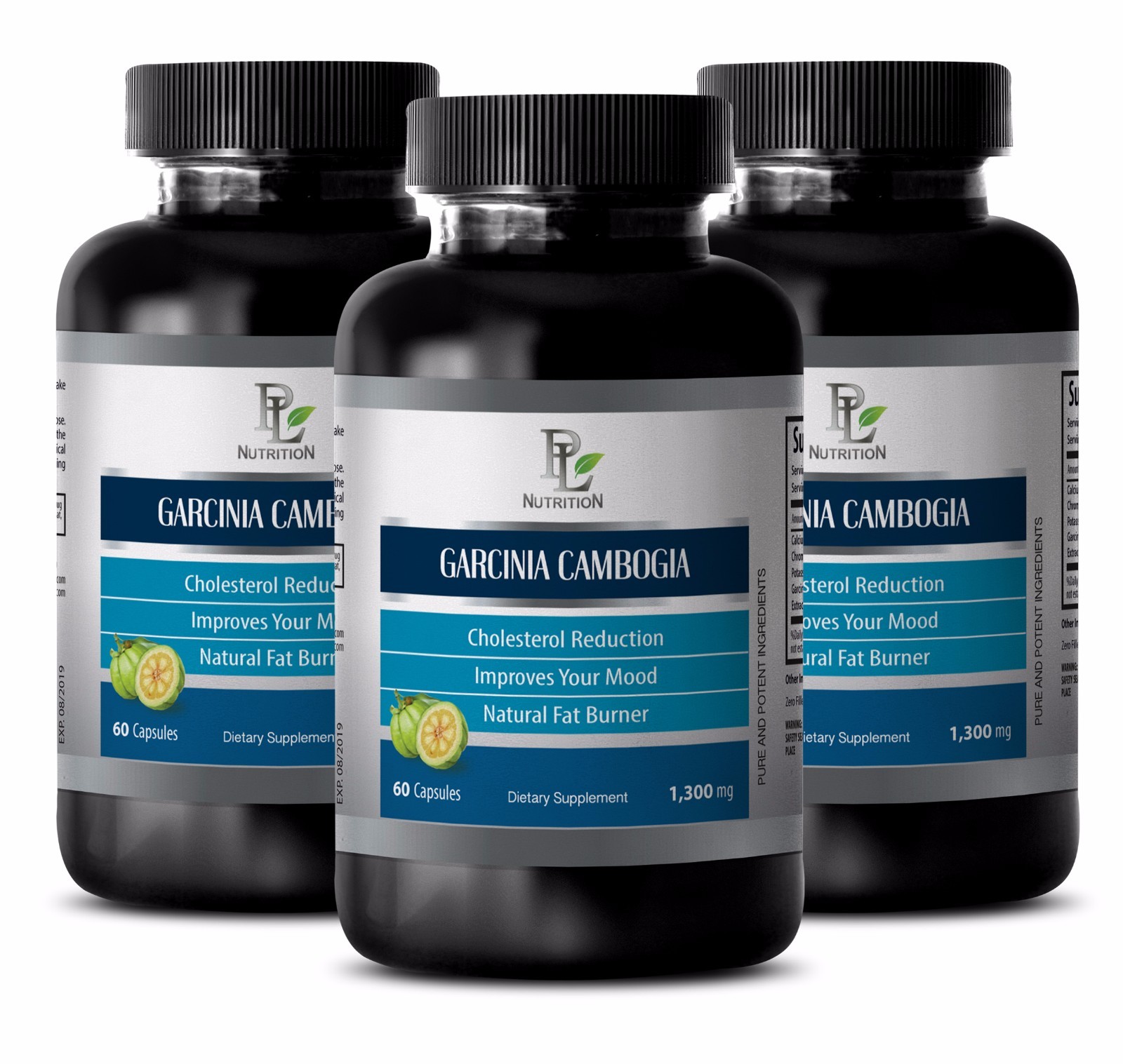 Fat burner organic GARCINIA CAMBOGIA Pills for fast and safe weight loss 3B