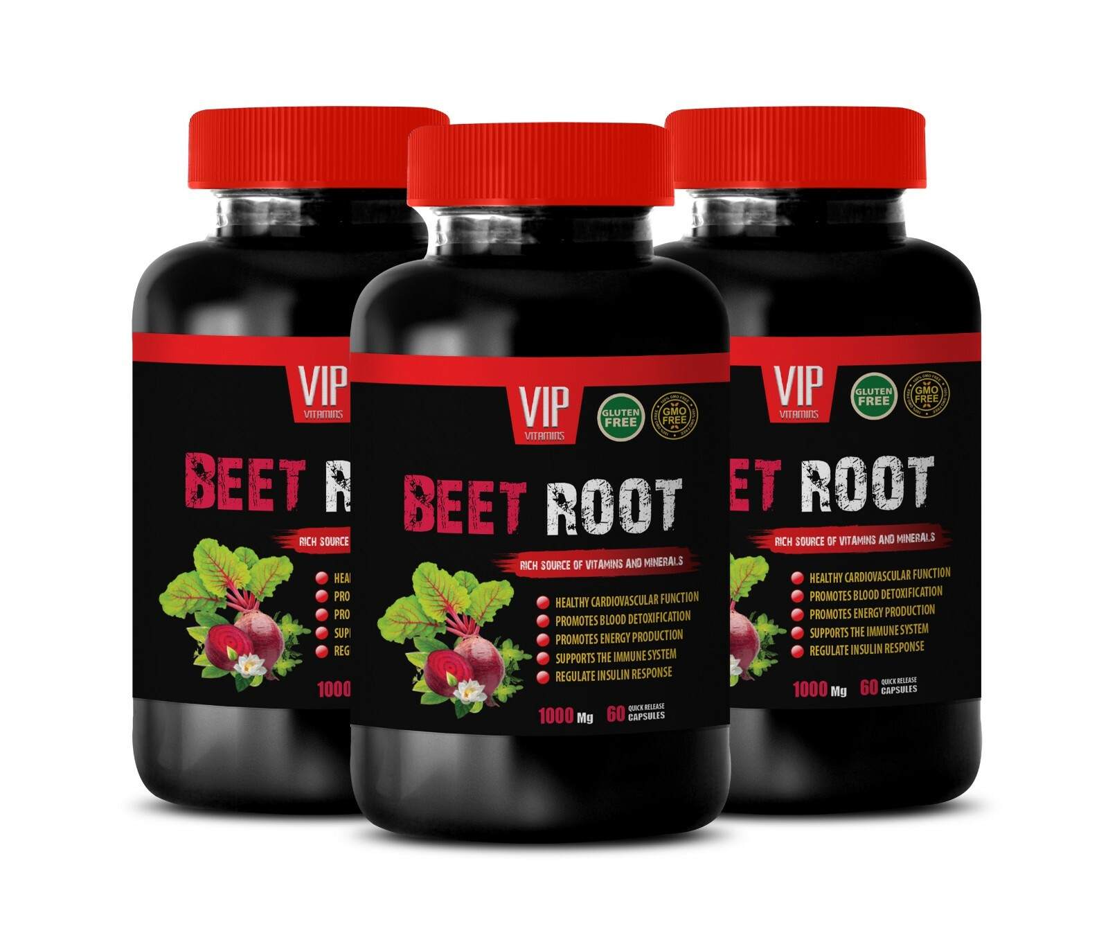anti inflammation pills – BEET ROOT – herbal energy boost 3 Bottles