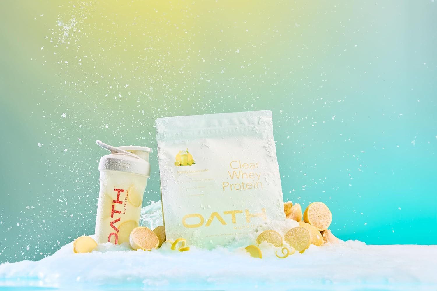 Clear Whey Isolate Protein Powder, Frosty Lemonade, 20G Complete Protein per Ser