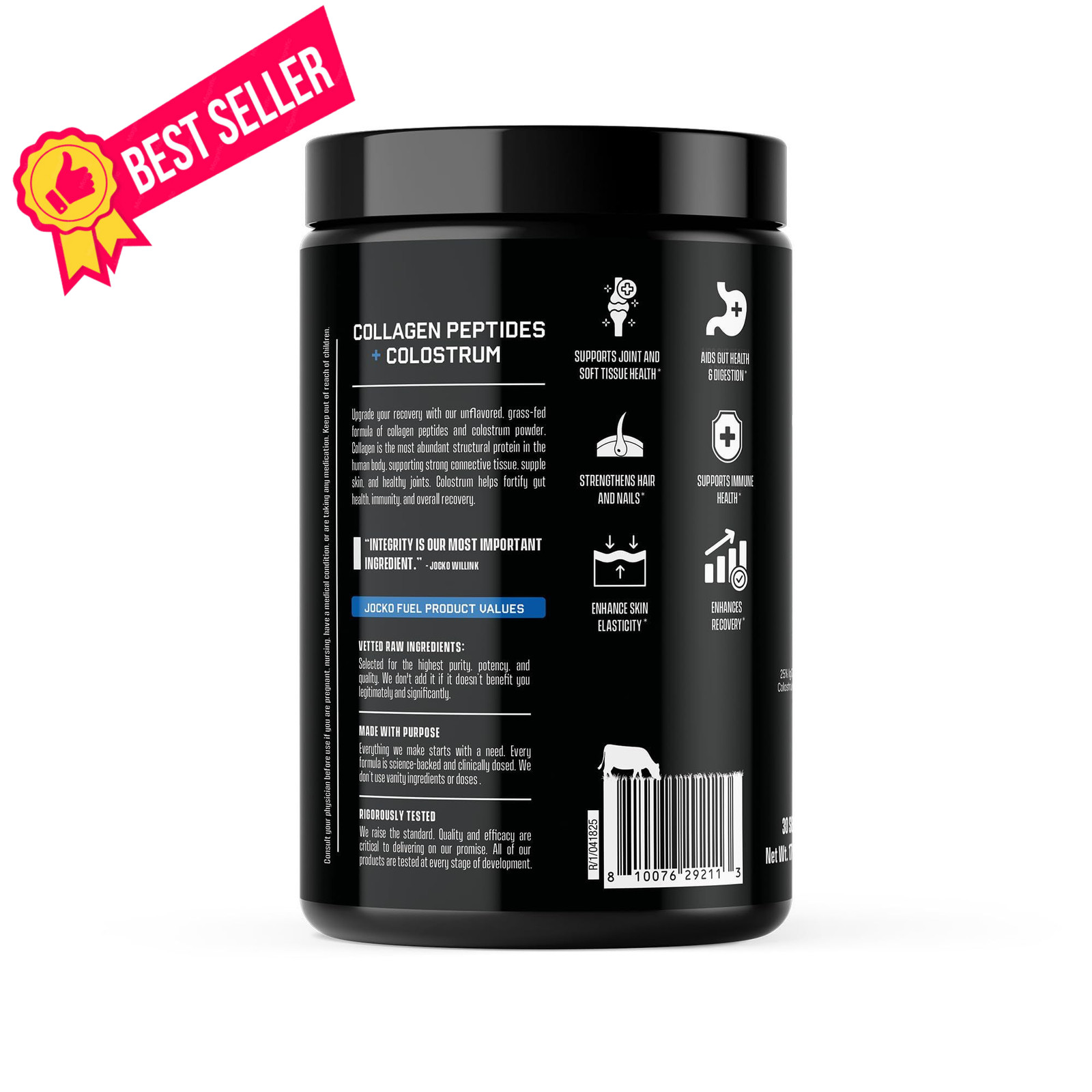Jocko Fuel Collagen Powder with Colostrum – 15g 1.13 Pound (Pack of 1)