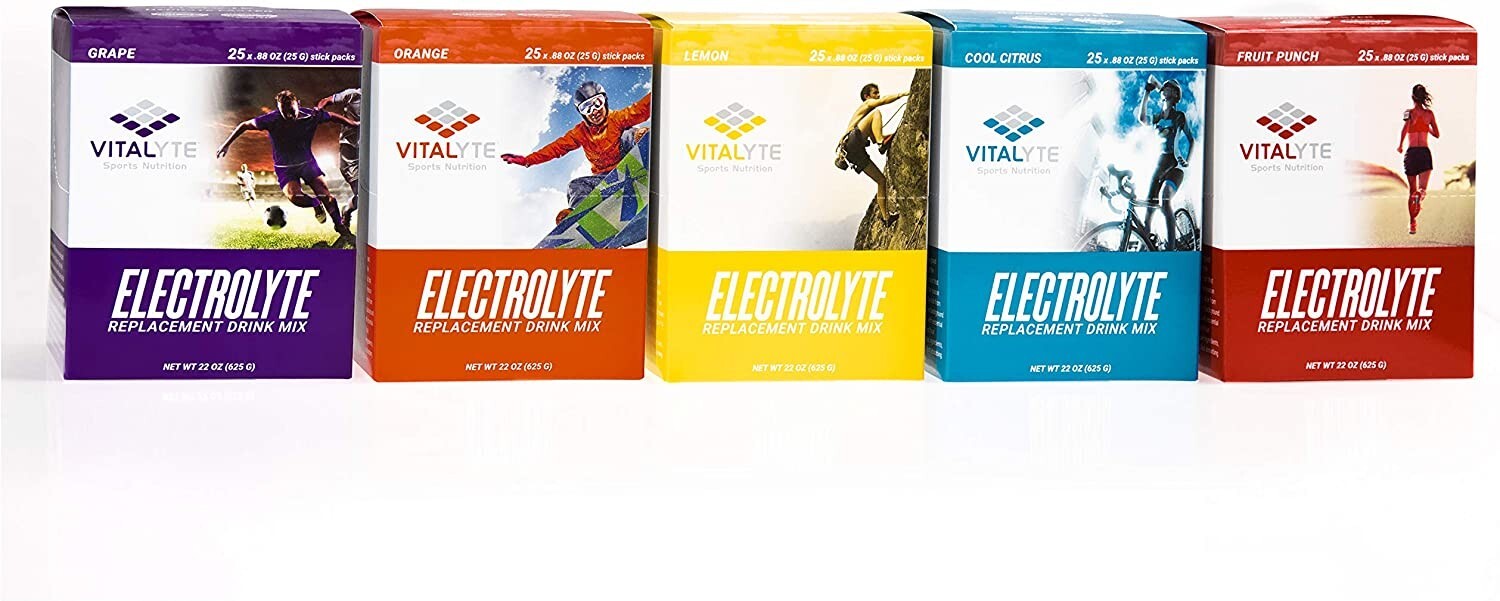 Vitalyte Electrolyte Stick Pack 25 Count Box – Cool Citrus SHIPS FAST!