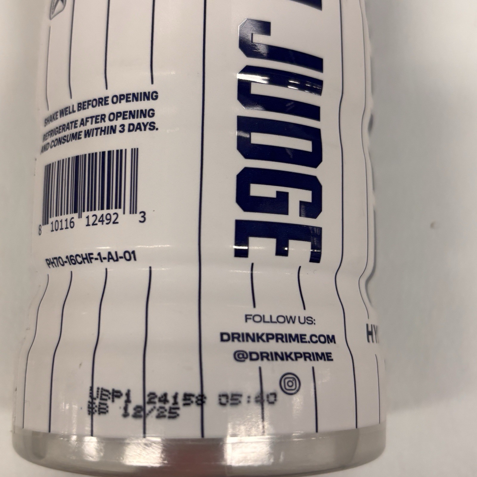 PRIME Hydration AARON JUDGE Exclusive NYC Yankees Cherry Freeze –