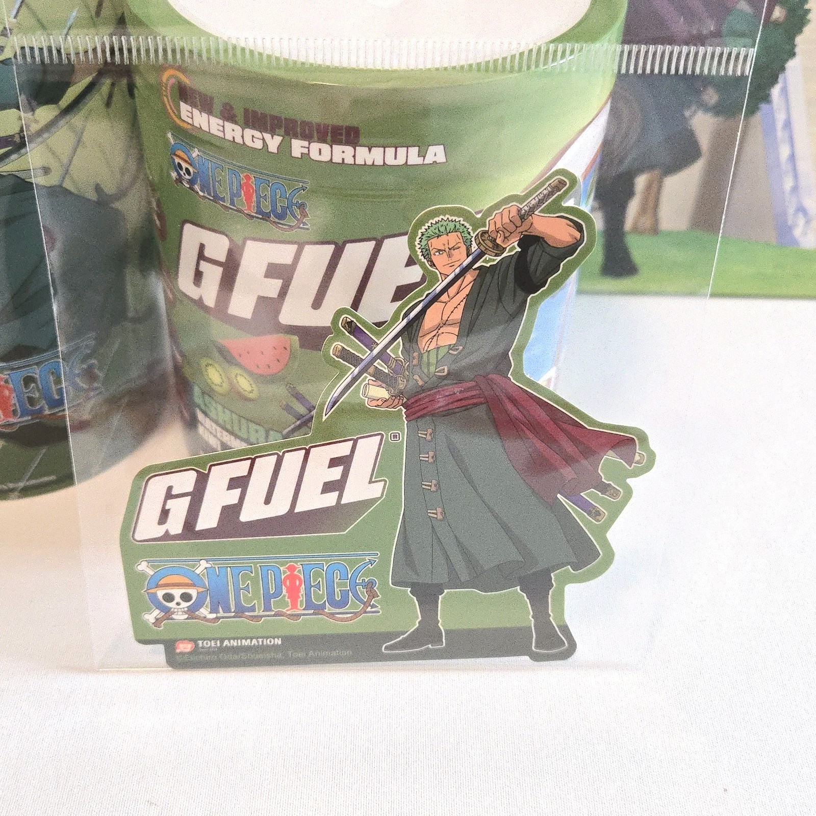 Gfuel x One Piece Zoro Ashura Collector’s Box With Shaker Cup – ENERGY NEW 2026✅