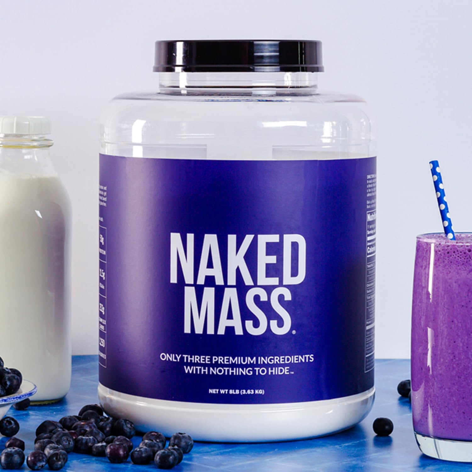 Vanilla Mass – All Natural Vanilla Weight Gainer Protein Powder – 12LB Bulk, NSF