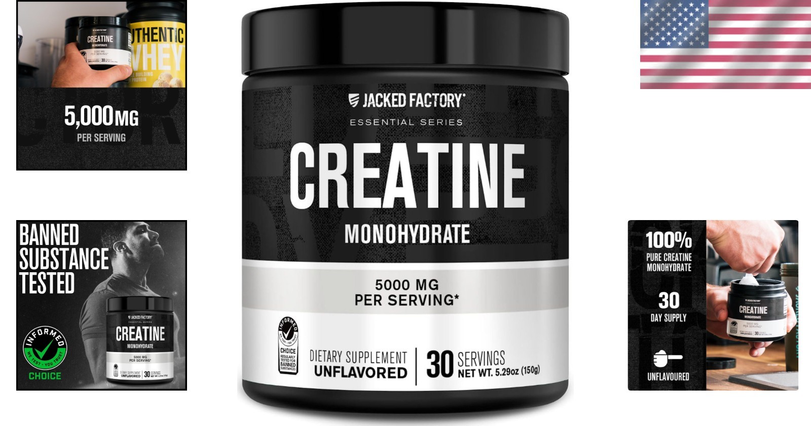 150g Creatine Monohydrate Powder – Fast Absorbing & Third-Party Tested
