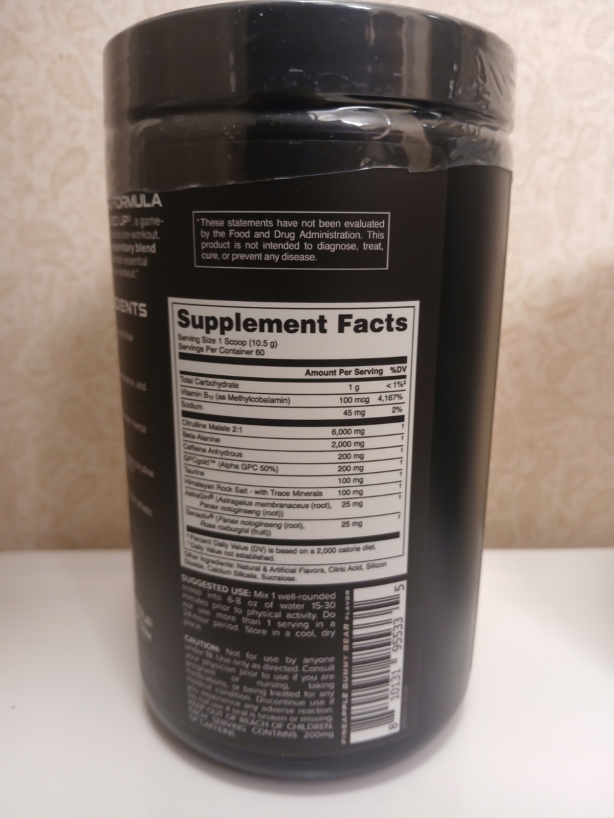 2Lrg BUCKED UP PRE-WORKOUT WHITE GUMMY DEER 60 SERVINGS ☆ Creatine monohyd. 75sv