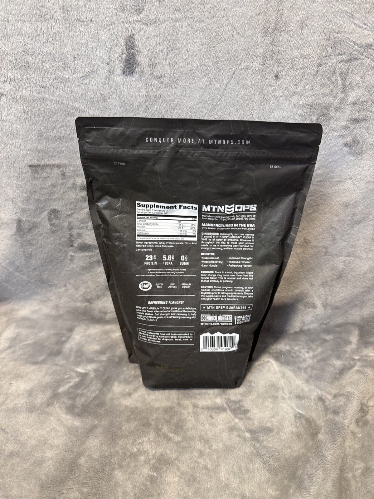 MTN OPS Magnum Clear Protein Powder – 23g 100% Whey Protein Isolate per Servi…
