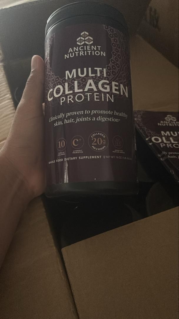 Ancient Nutrition Collagen Powder Protein with Probiotics, Unflavored, 16 Oz