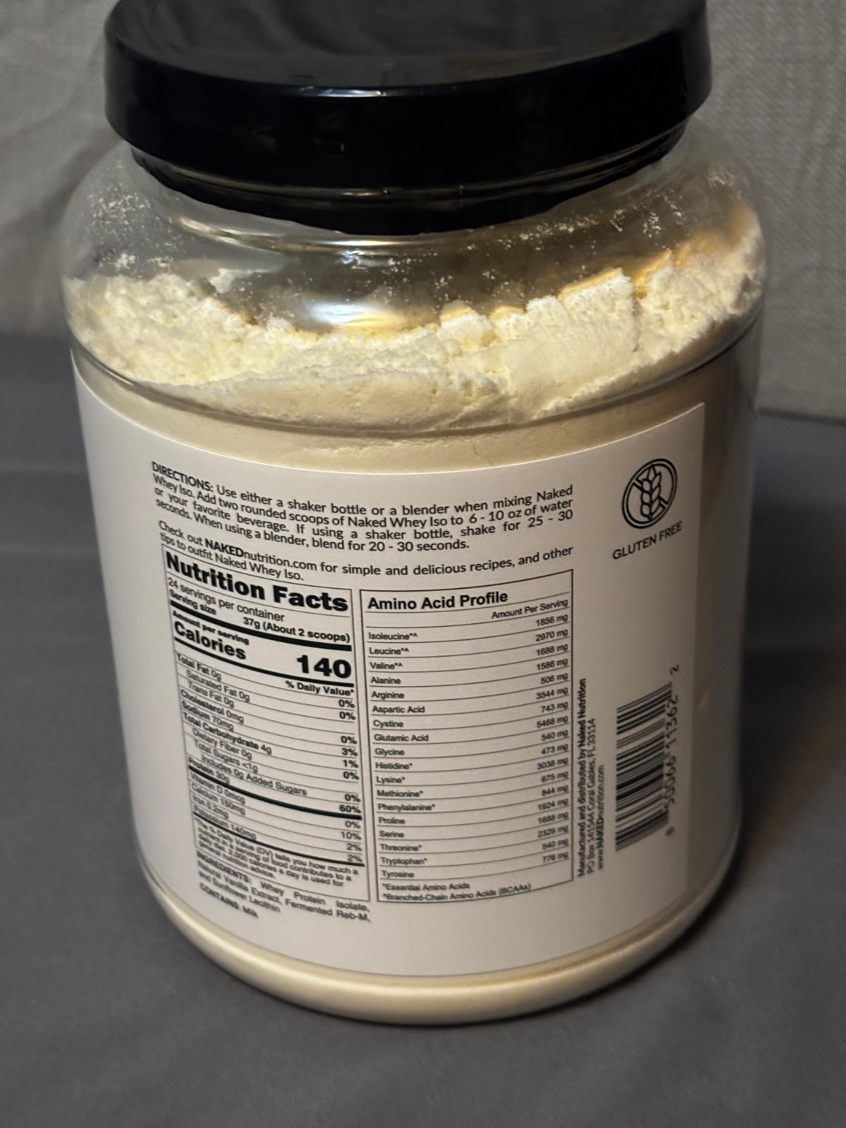 NAKED Vanilla Whey Isolate Protein – Only 4 Ingredients 24 Servings
