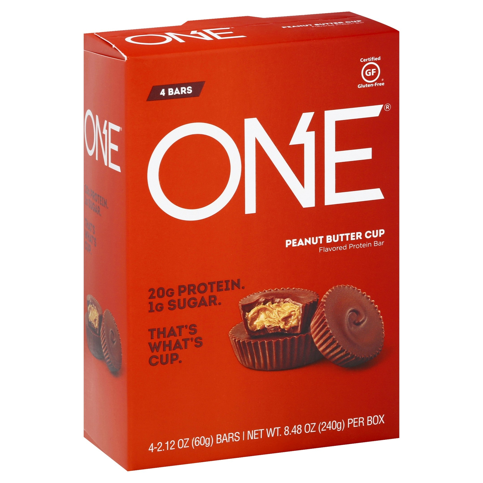 One Peanut Butter Cup Protein Bar – 4-2.12 Oz (Pack of 6)