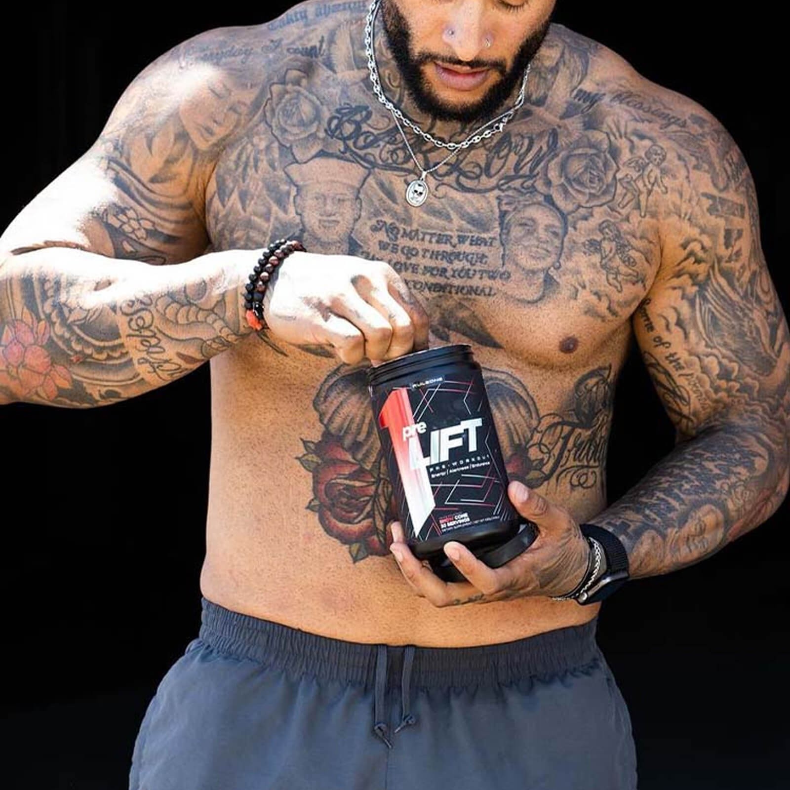 RULE 1 preLIFT Black Cherry Limeade High Intensity Pre Workout 435g