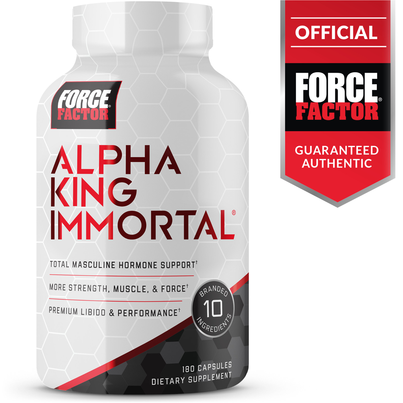 Force Factor Alpha King Immortal, Strongest Testosterone Booster, Muscle Builder