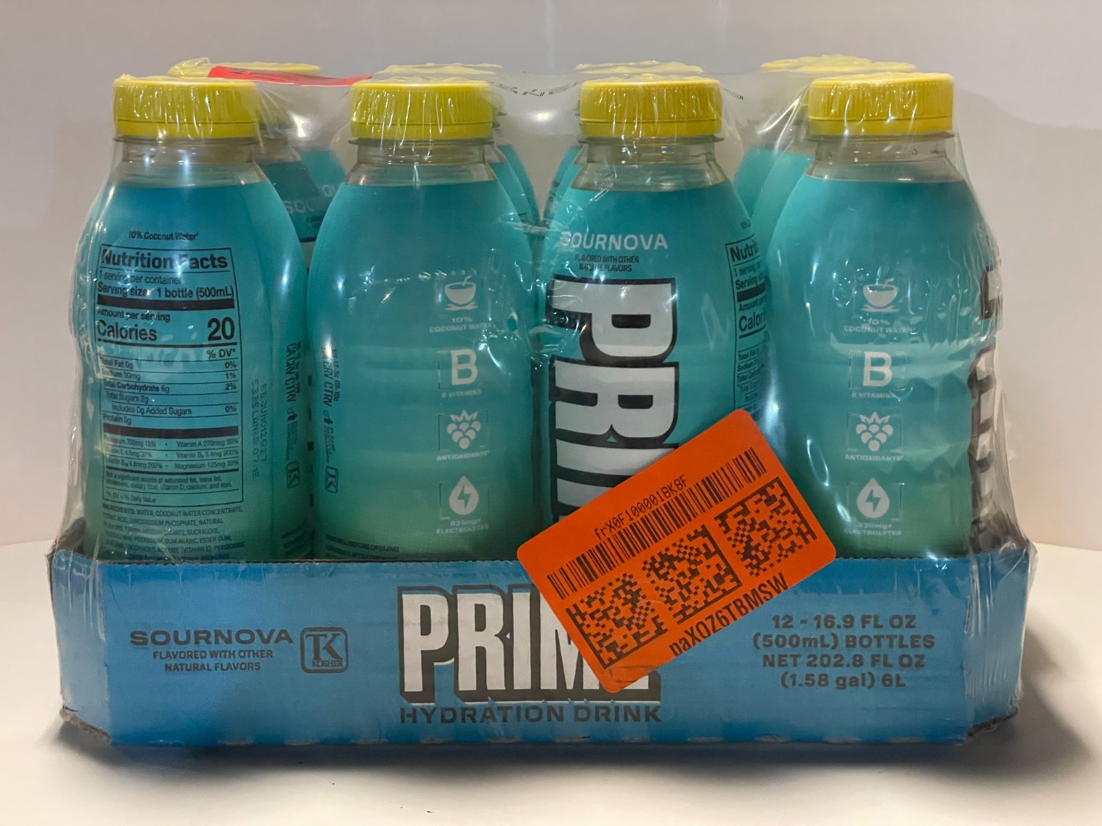12-PACK Prime Sournova REVAMP V2 Hydration Drink – 16.9 fl oz NEW – EXP: 06/27