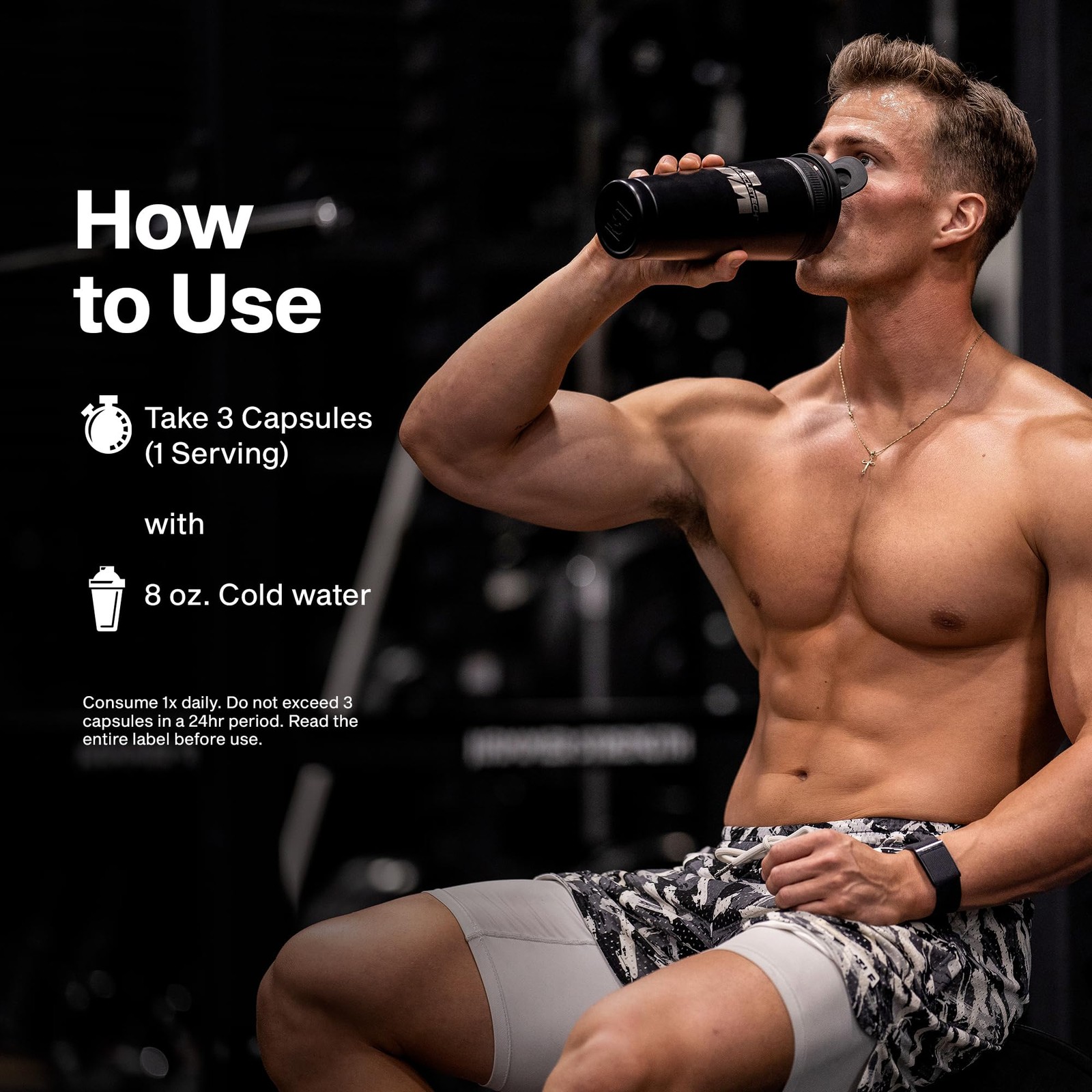 MuscleTech Thermogenic Testosterone Booster 90 Count (Pack of 1), No Color