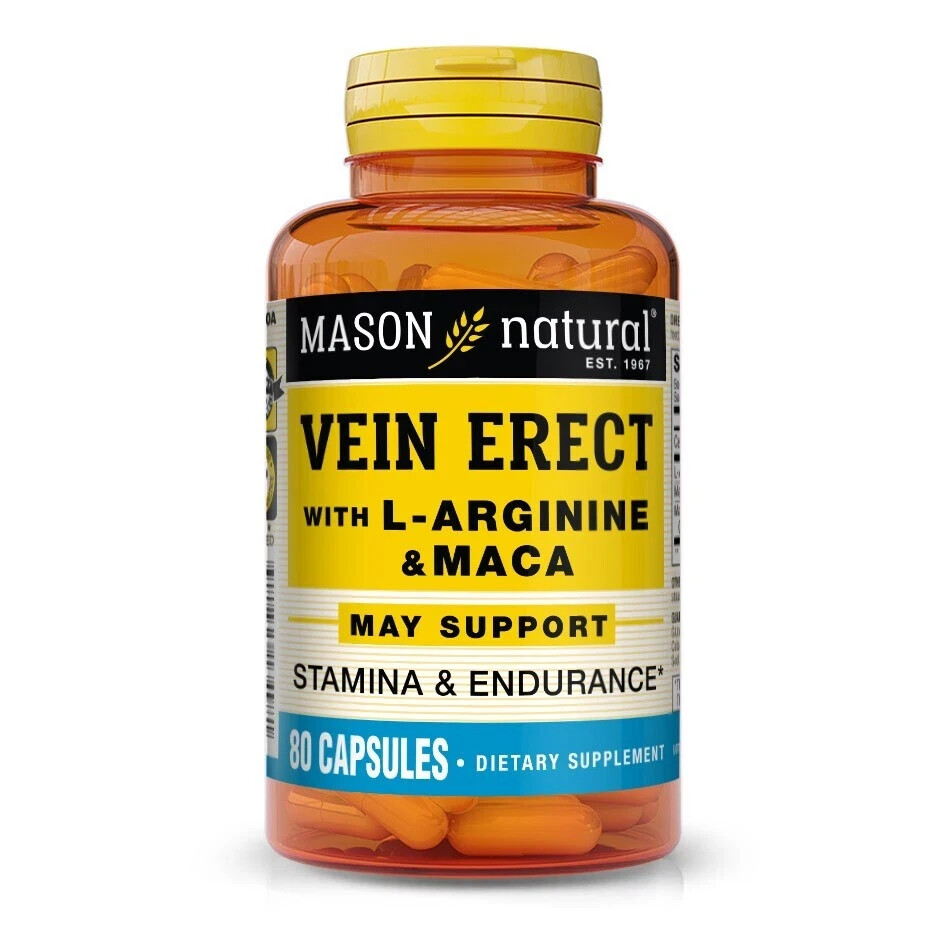 Mason Natural VEIN ERECT WITH L-ARGININE & MACA CAPSULES