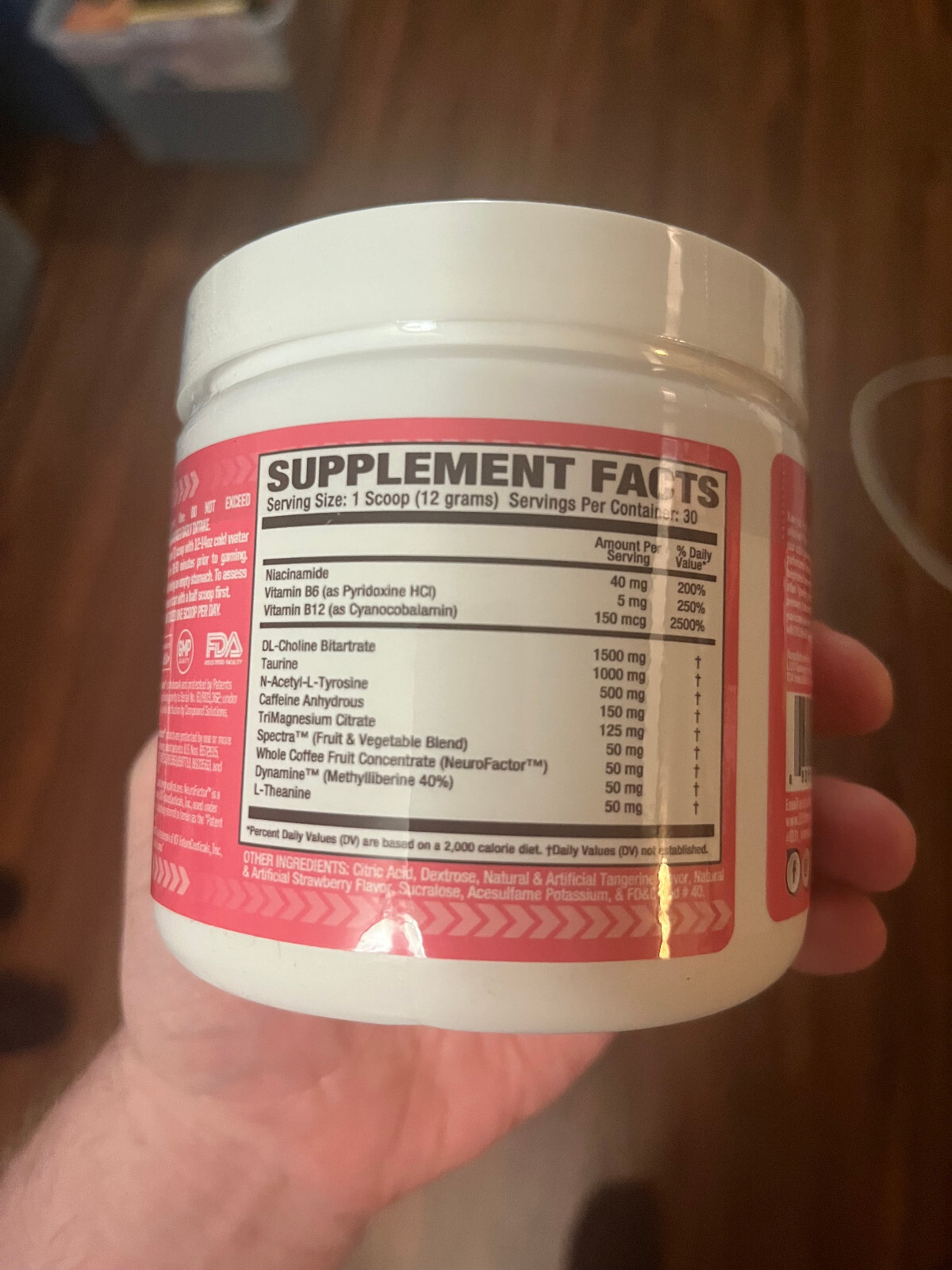 l33t gaming formulations gaming powder strawberry tangerine 30 servings