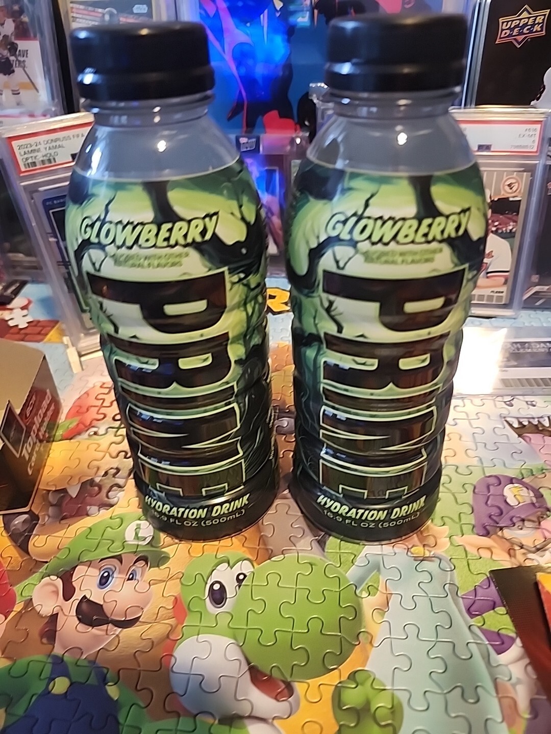 Prime Hydration Drink GlowBerry 16.9 FL OZ (Limited Edition) Glow In The Dark X2