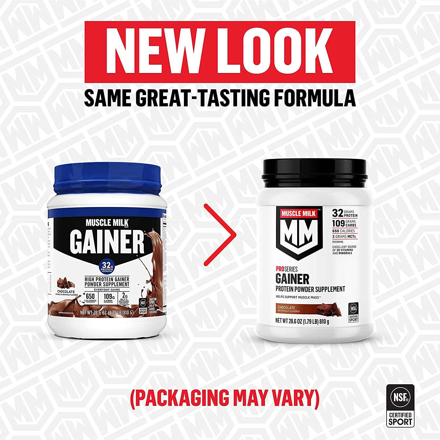 Muscle Milk Gainer Protein Powder, Vanilla Creme, 32g Protein, 5 Pound