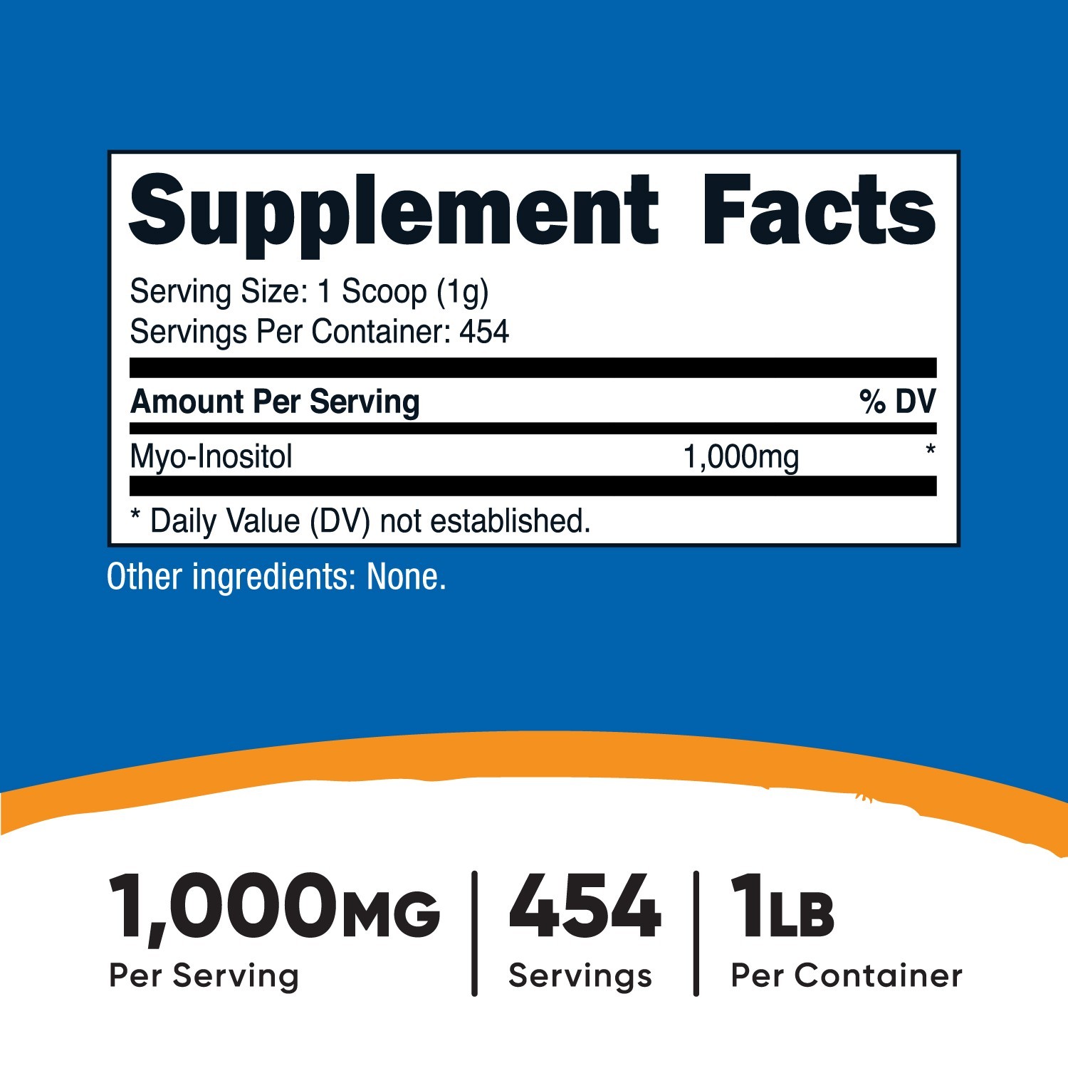 Nutricost Inositol Powder 1LB (454 Grams) – Gluten Free, Non-GMO