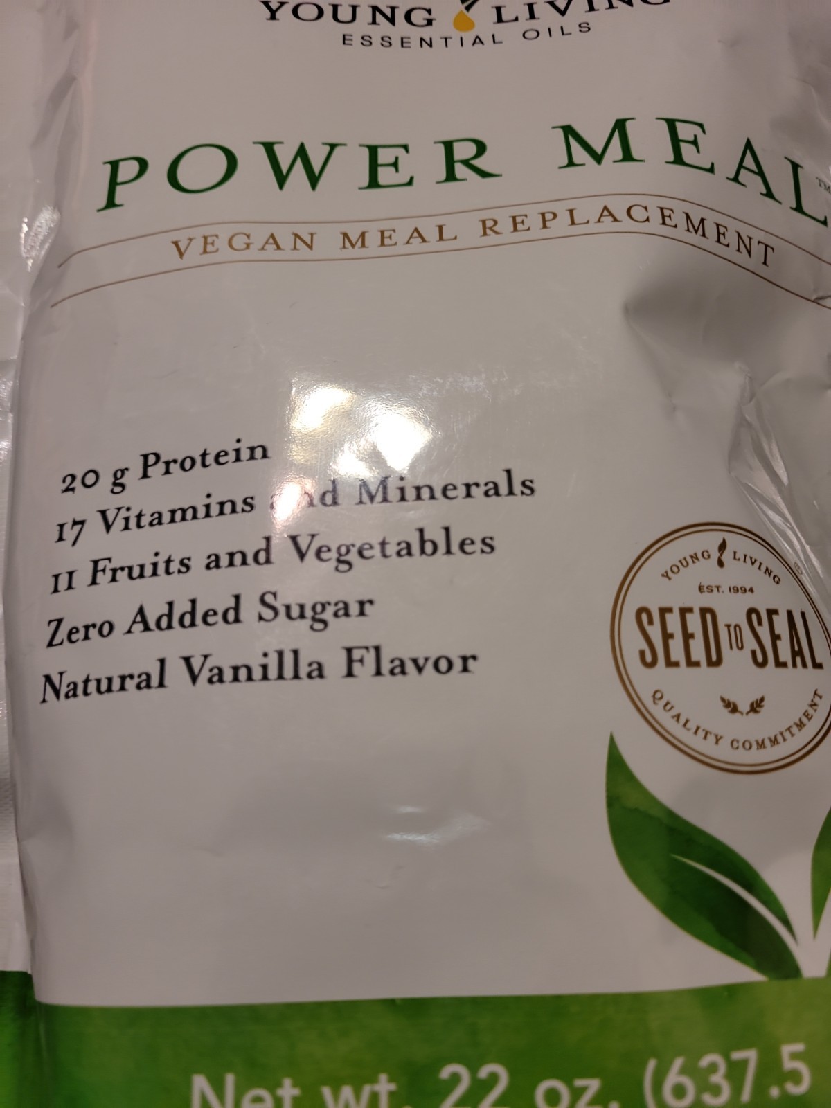 Young Living Essential Oils Power Meal Vegan Meal Replacement