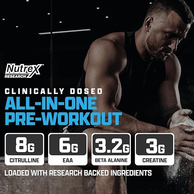Nutrex Research Outlift Clinical Pre Workout Powder 22 Servings Multiple Flavors