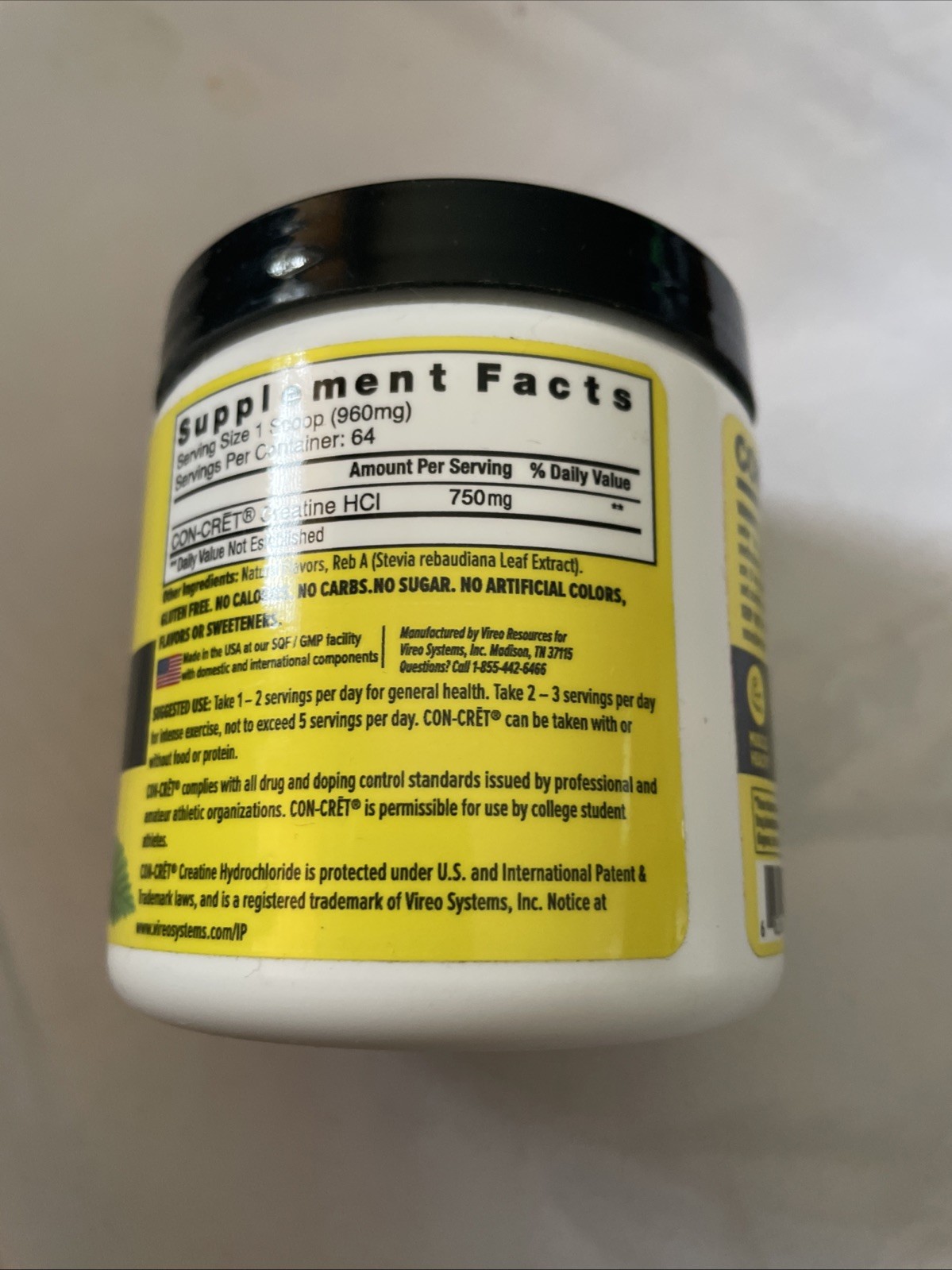 ProMera Sports Con-cret Raspberry Flavour Creatine Powder Exp 01/2028