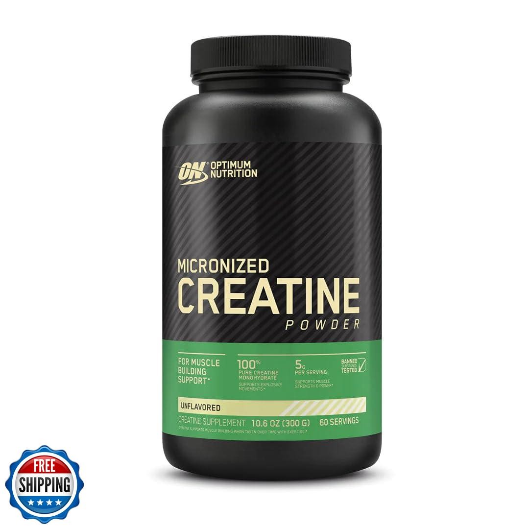 Optimum Nutrition Creatine Powder, Unflavored, 600 Gram