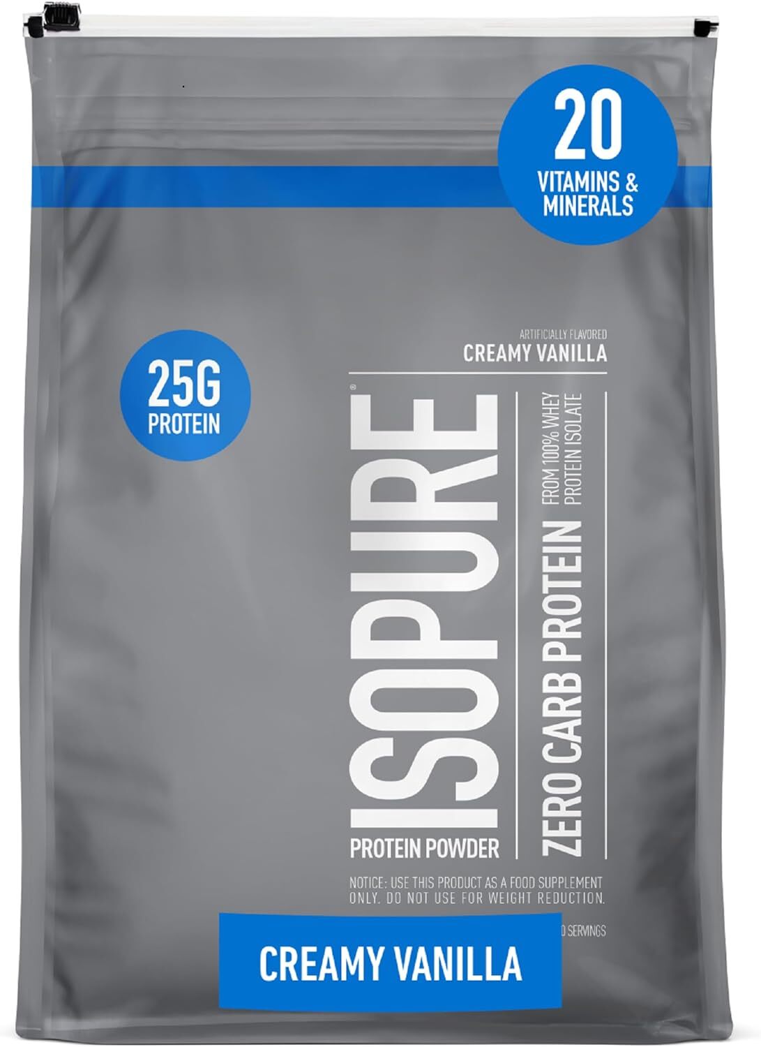 Nature’s Best Isopure Zero Carb Whey Protein Isolate 7.5lb NEW BAGS 4 Flavors