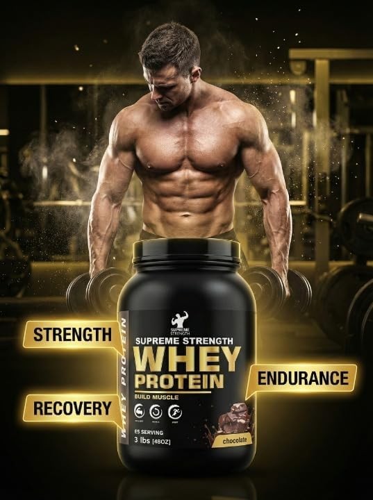 Supreme Strength Whey Protein Powder 3 LBS/ Chocolate