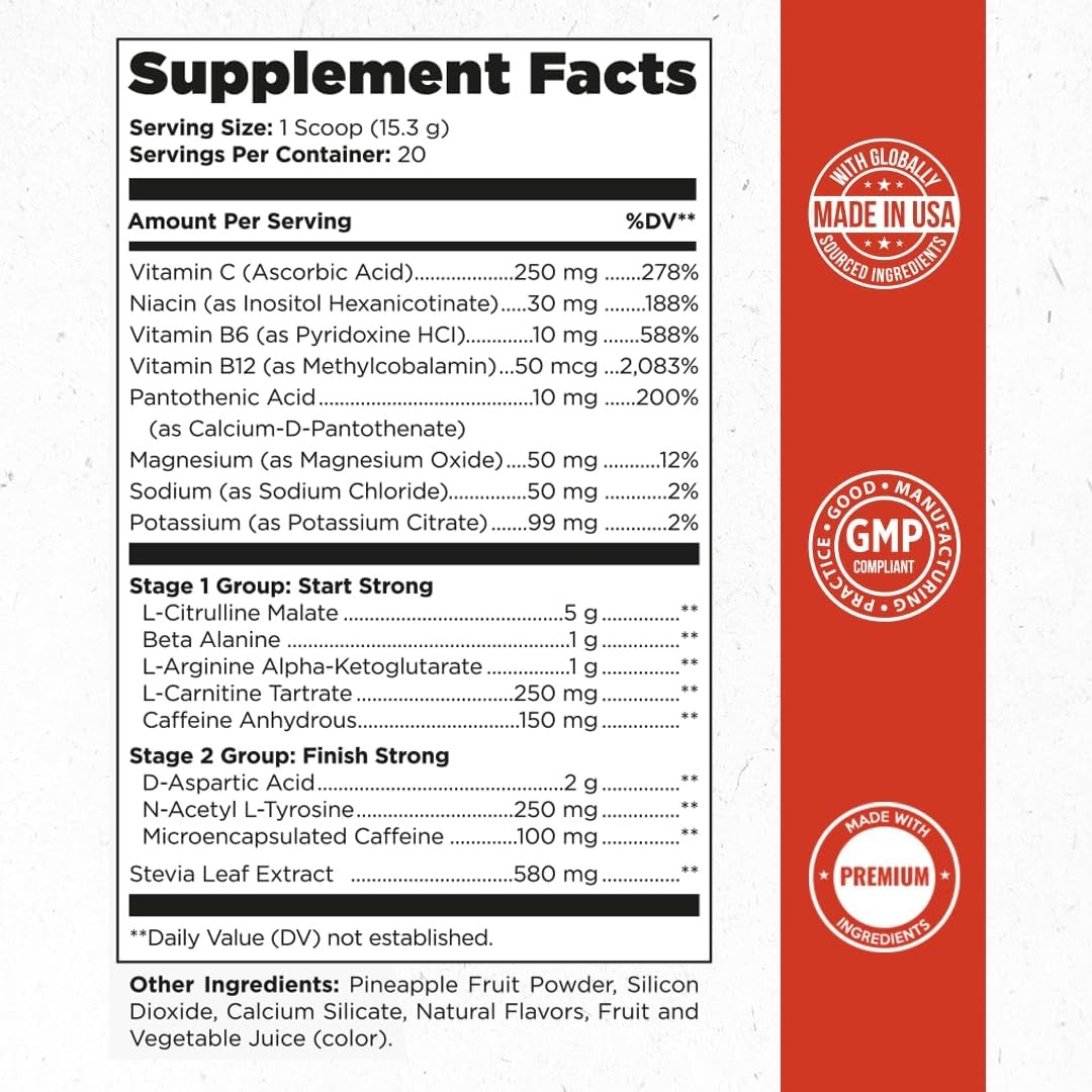 Old School Labs Ultimate 2 Stage Pre Workout for Explosive Energy, Massive Pumps