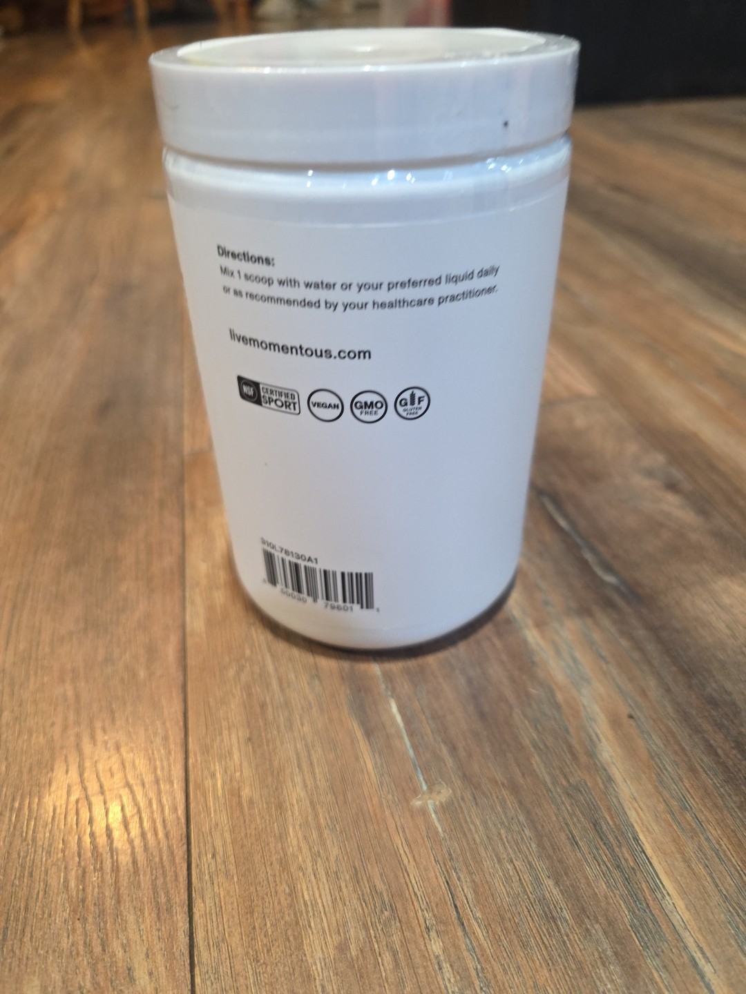 Momentous L-Glutamine Powder NSF Certified for Sport, 60 Servings