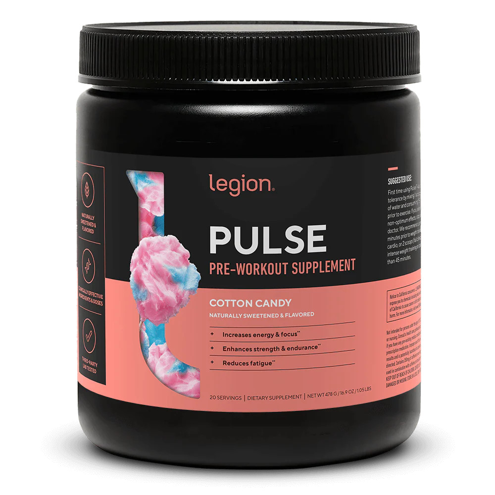 Pulse Pre-Workout Supplement Naturally Sweetened And Flavored