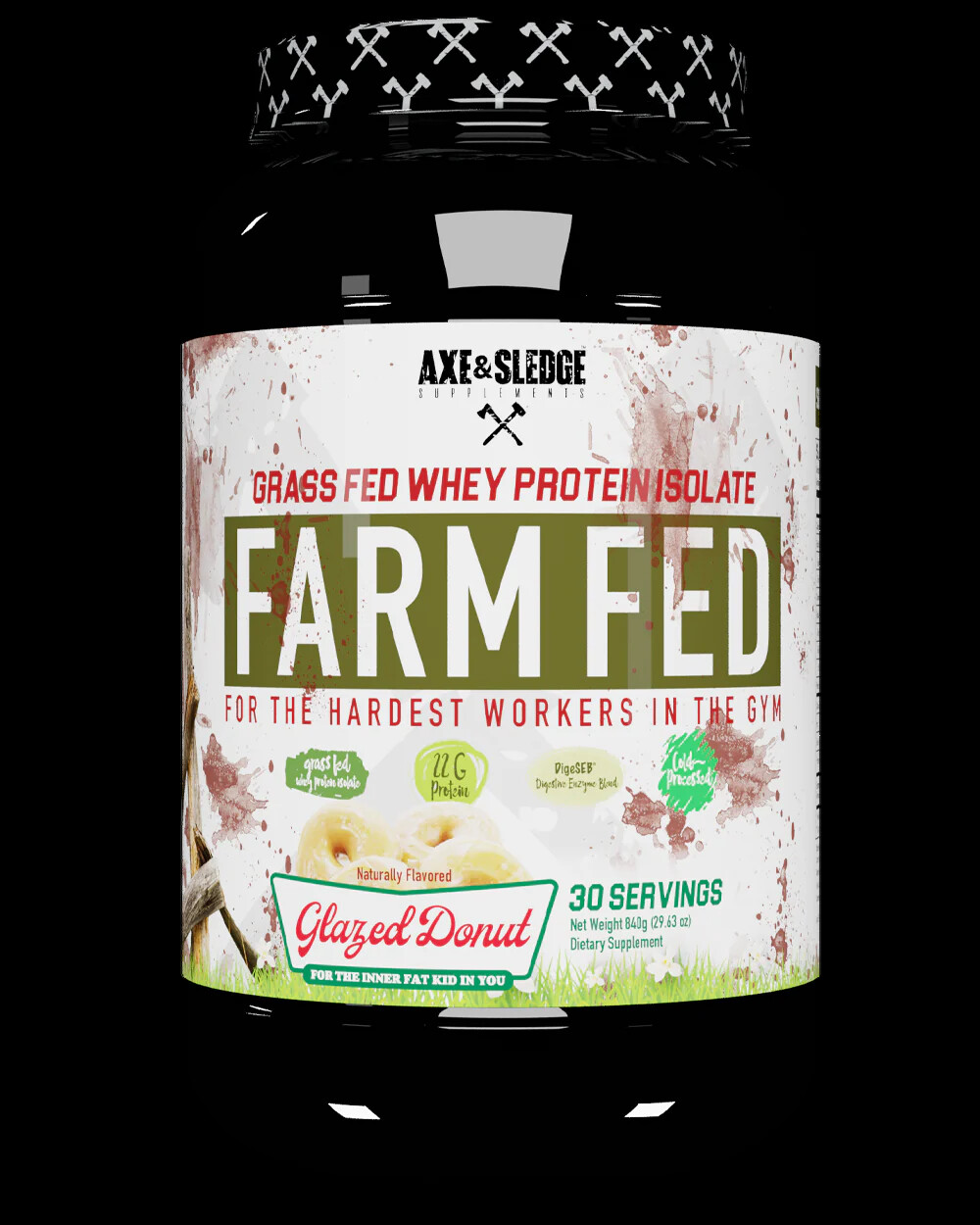 Axe & Sledge Farm Fed V2 & V1 Grass-Fed Whey Protein Isolate 30 Servings NEW