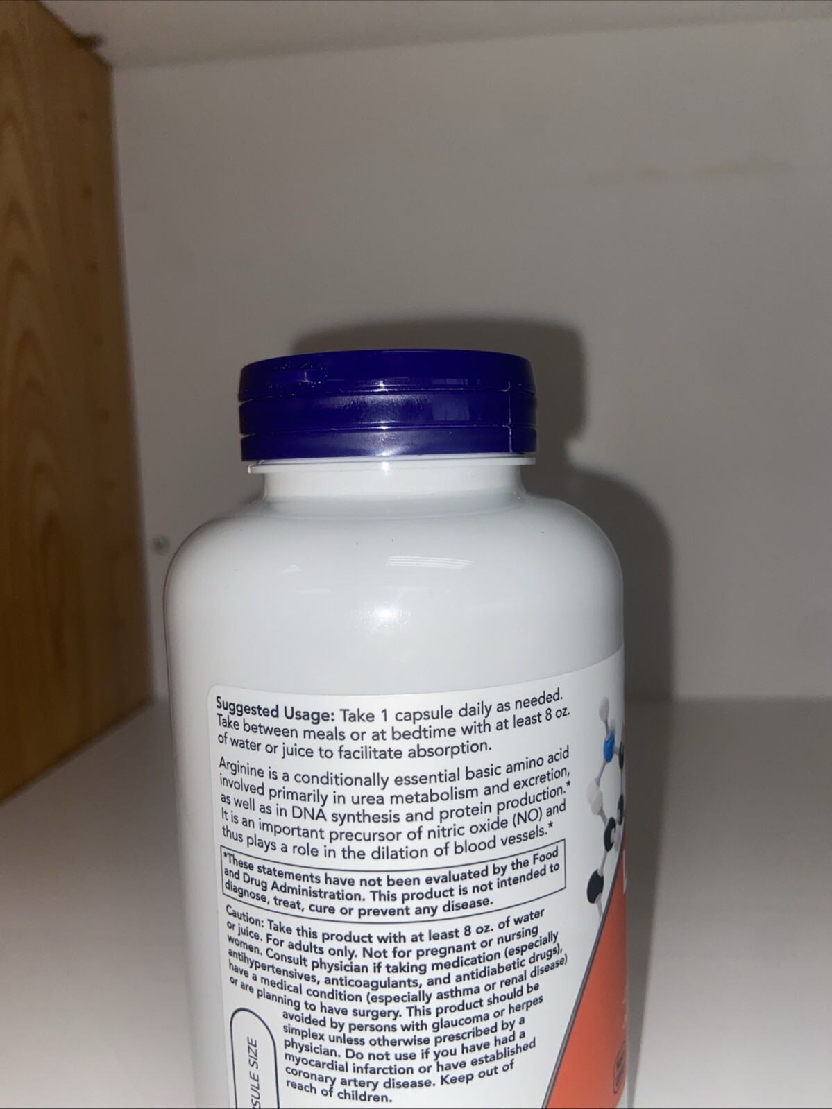 NOW Supplements, L-Arginine 700 mg, Nitric Oxide Precursor*, 180 Veg Capsules