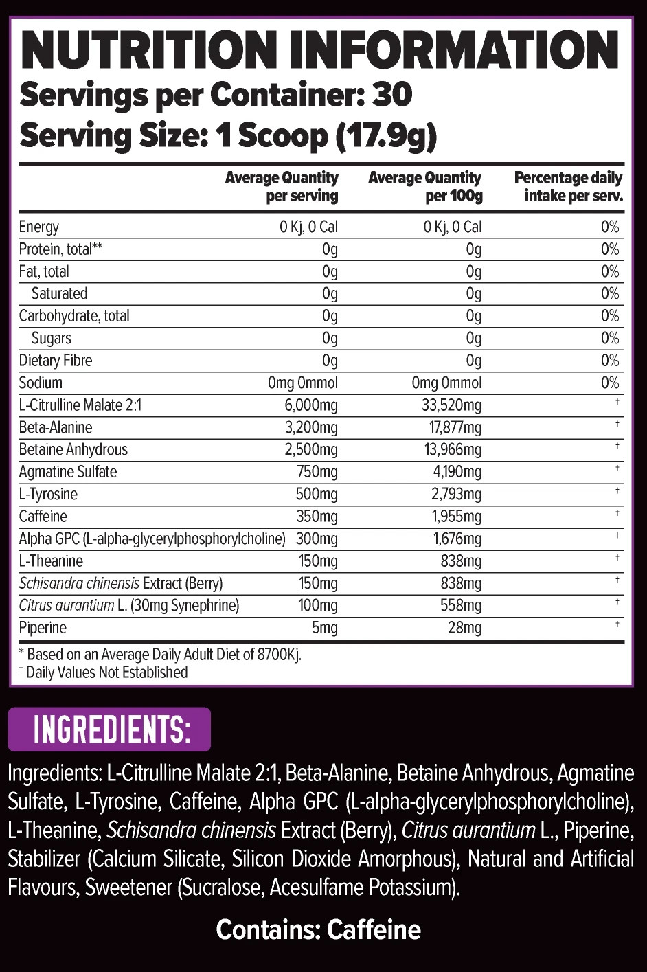 Finaflex Stimul8 Hardcore | 525g | Preworkout | Pump | Energy