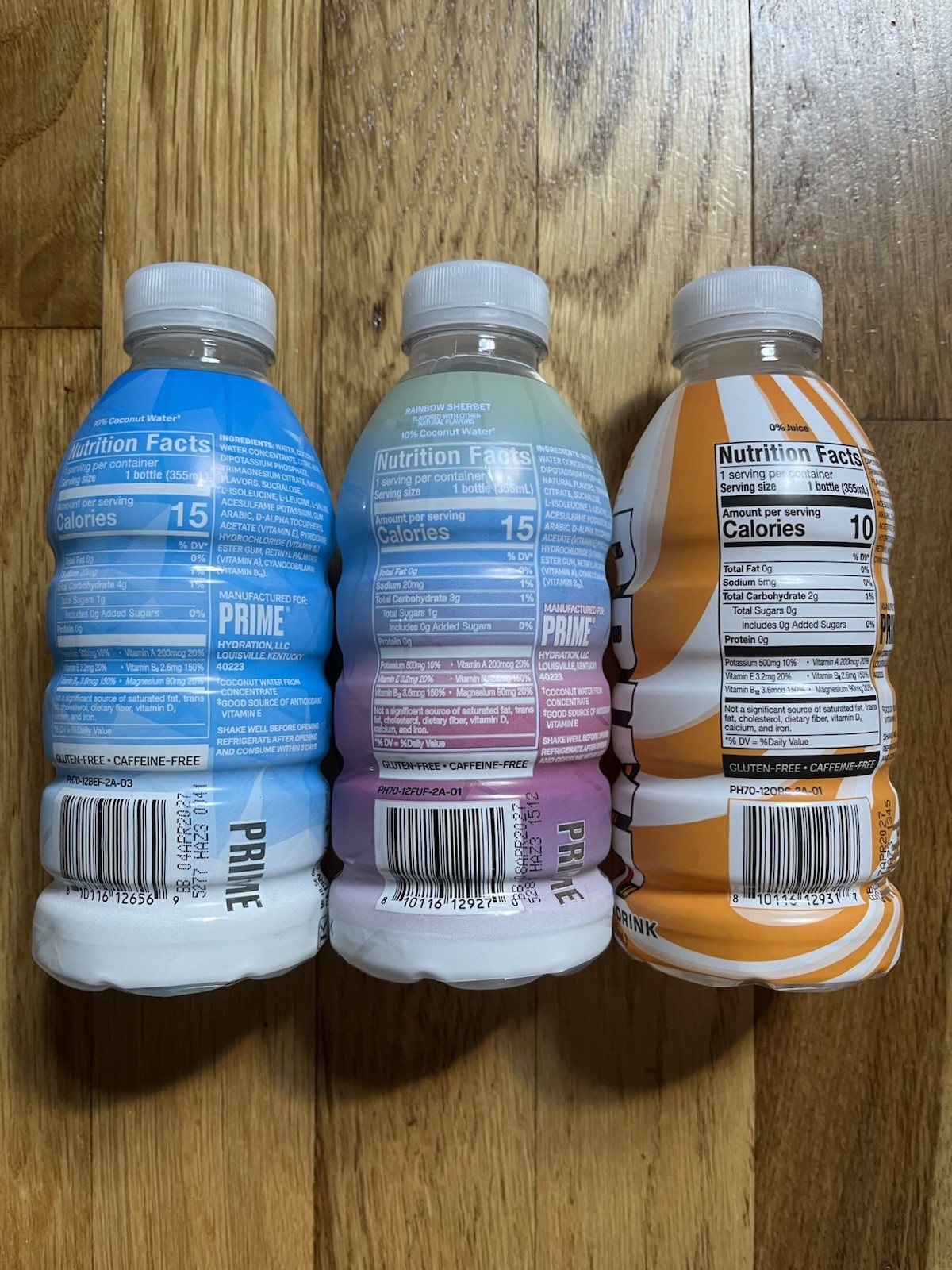 12oz PRIME Hydration Bundle | Orange Swirl, Berry Freeze, Future Freeze