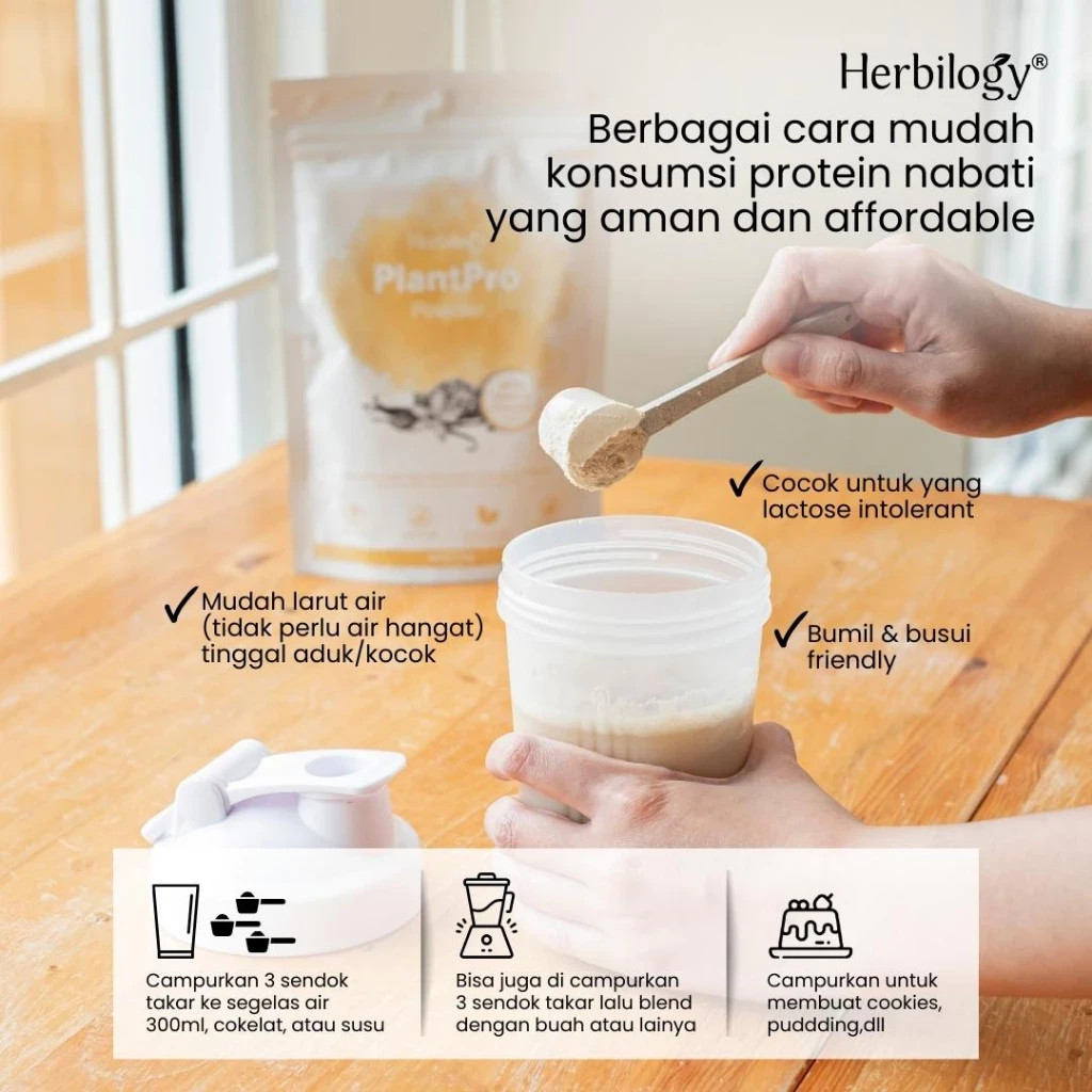 PlantPro Powder-Vanilla 28g (Plant Protein) Trial Size Herbilogy