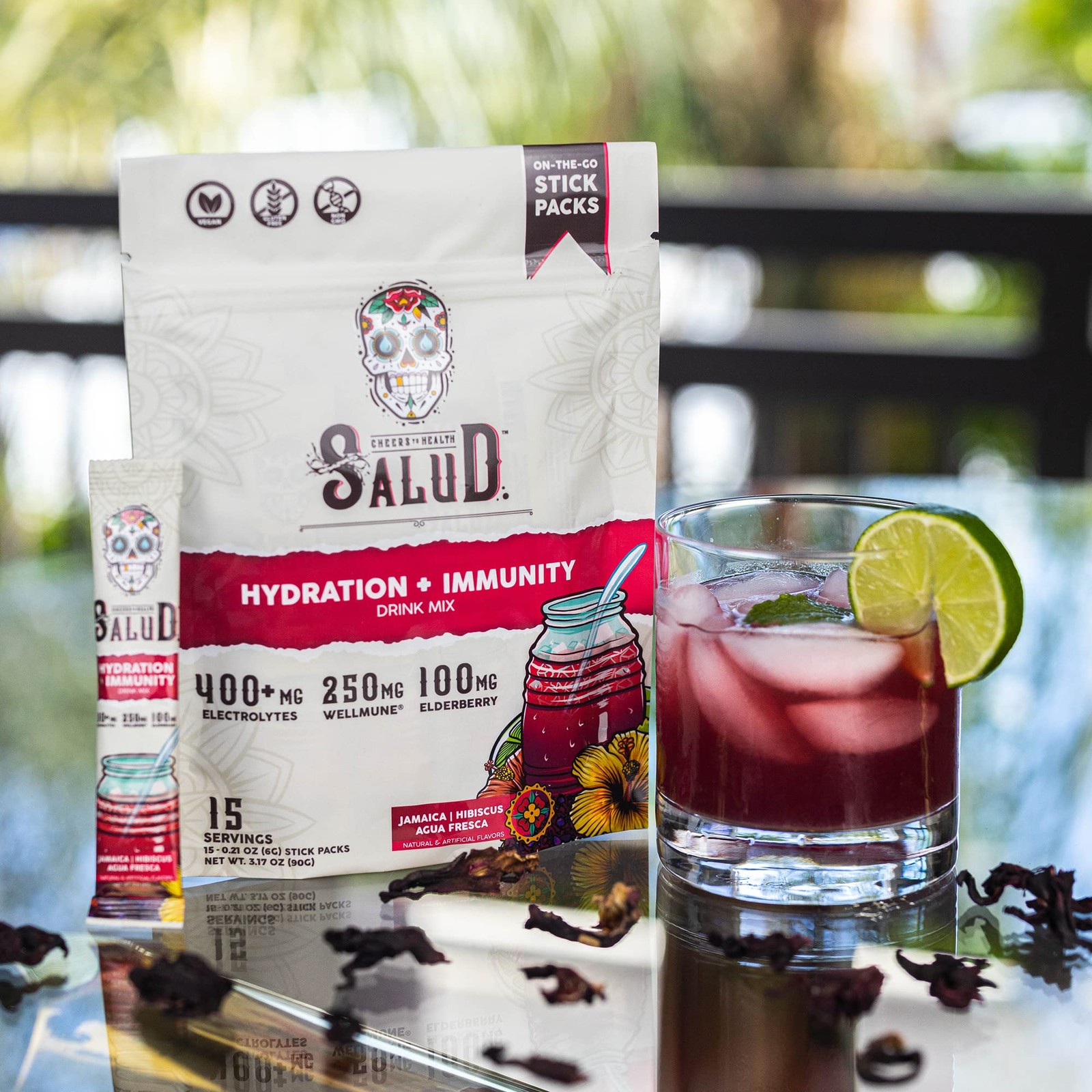 Salud 2-in-1 Hydration Packets + Immunity 0.21 Ounce (Pack of 15)