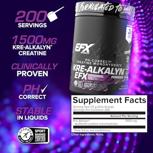 EFX Sports Kre Alkalyn EFX Powder pH Correct Creatine