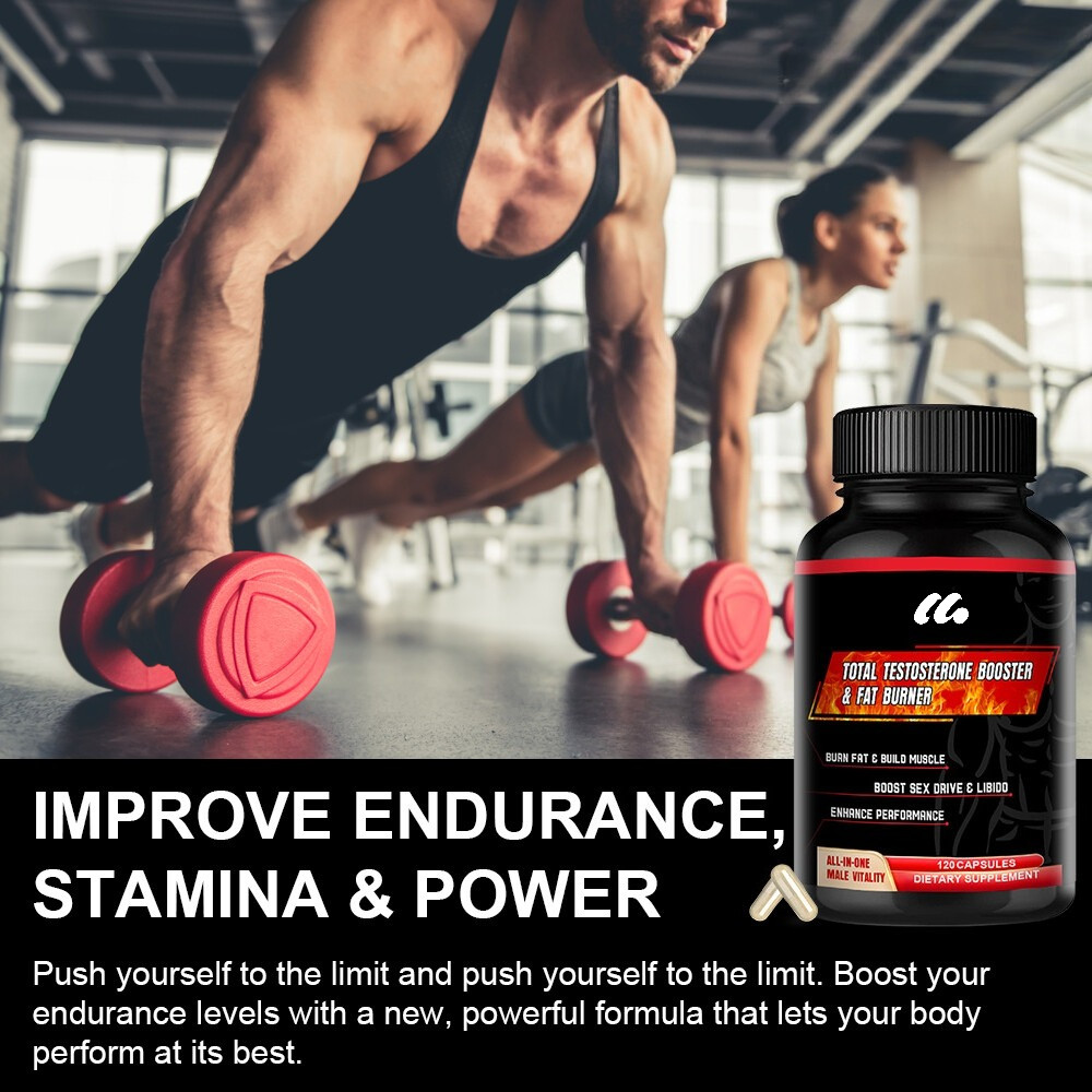 Total Testosteron Booster And Fat Burner – Boosts Muscle Strength And Endurance