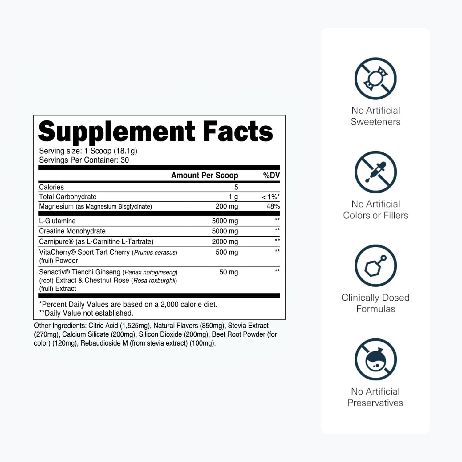Post – Post-Workout Recovery Muscle Builder with L-Glutamine, Beta-Alanine and B
