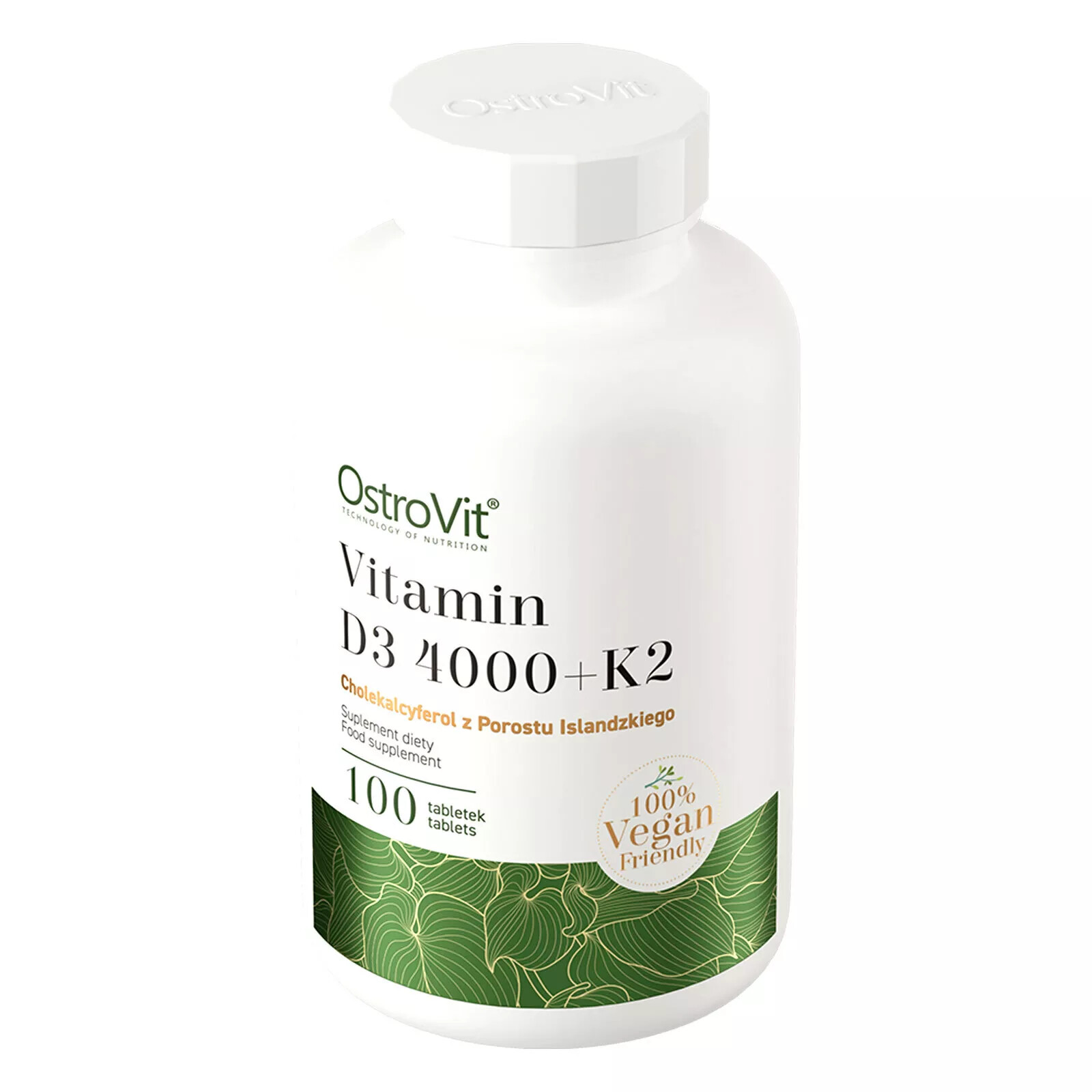 VITAMIN D3 4000+K2 – supports the immune system and muscle function, Vit D3