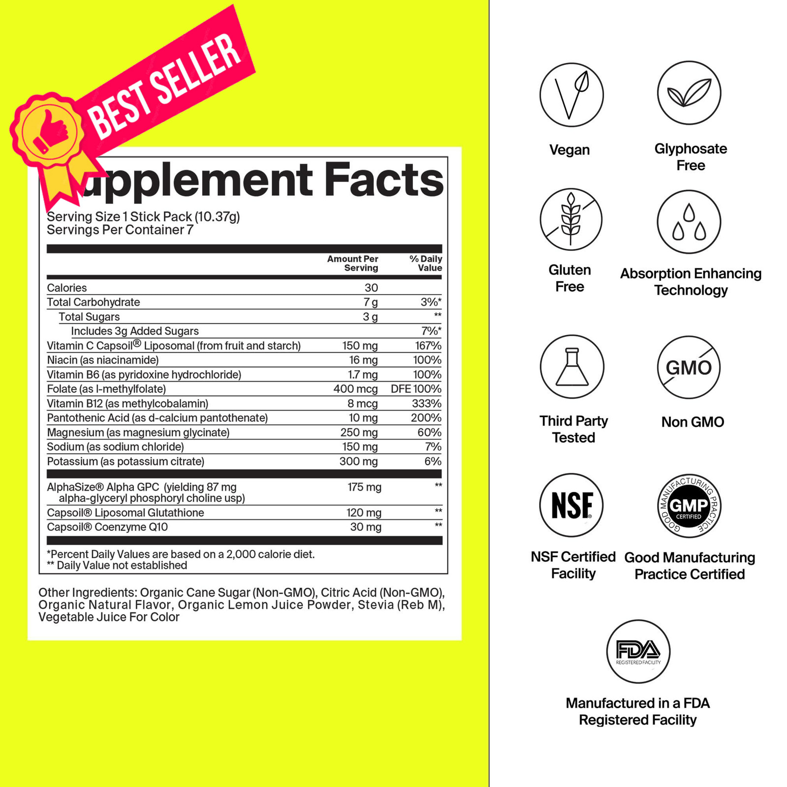 The Absorption Company Electrolyte Powder – Recovery Hydration 28 Pack Box