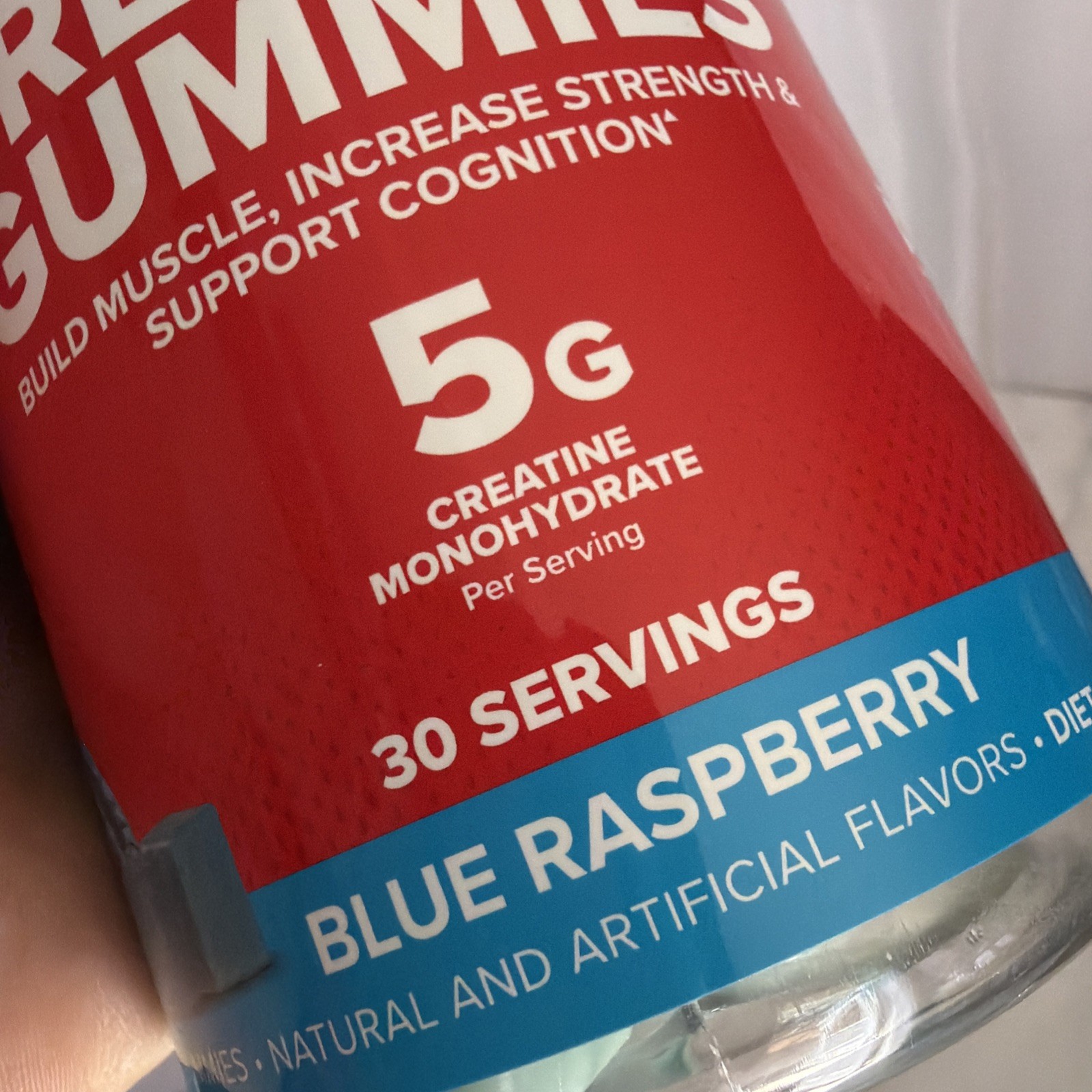 SIXSTAR Creatine Gummies 5g Monohydrate Sugar Free Blue Raspberry NEW SEALED