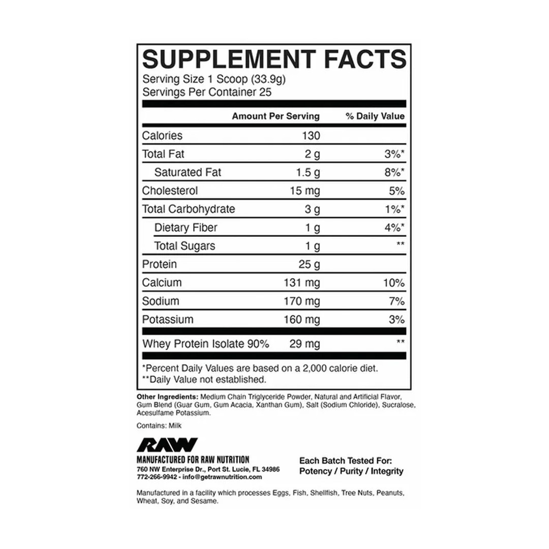 Raw Nutrition x CBUM Itholate, Whey Protein Isolate Multi Flavors – 25 Servings