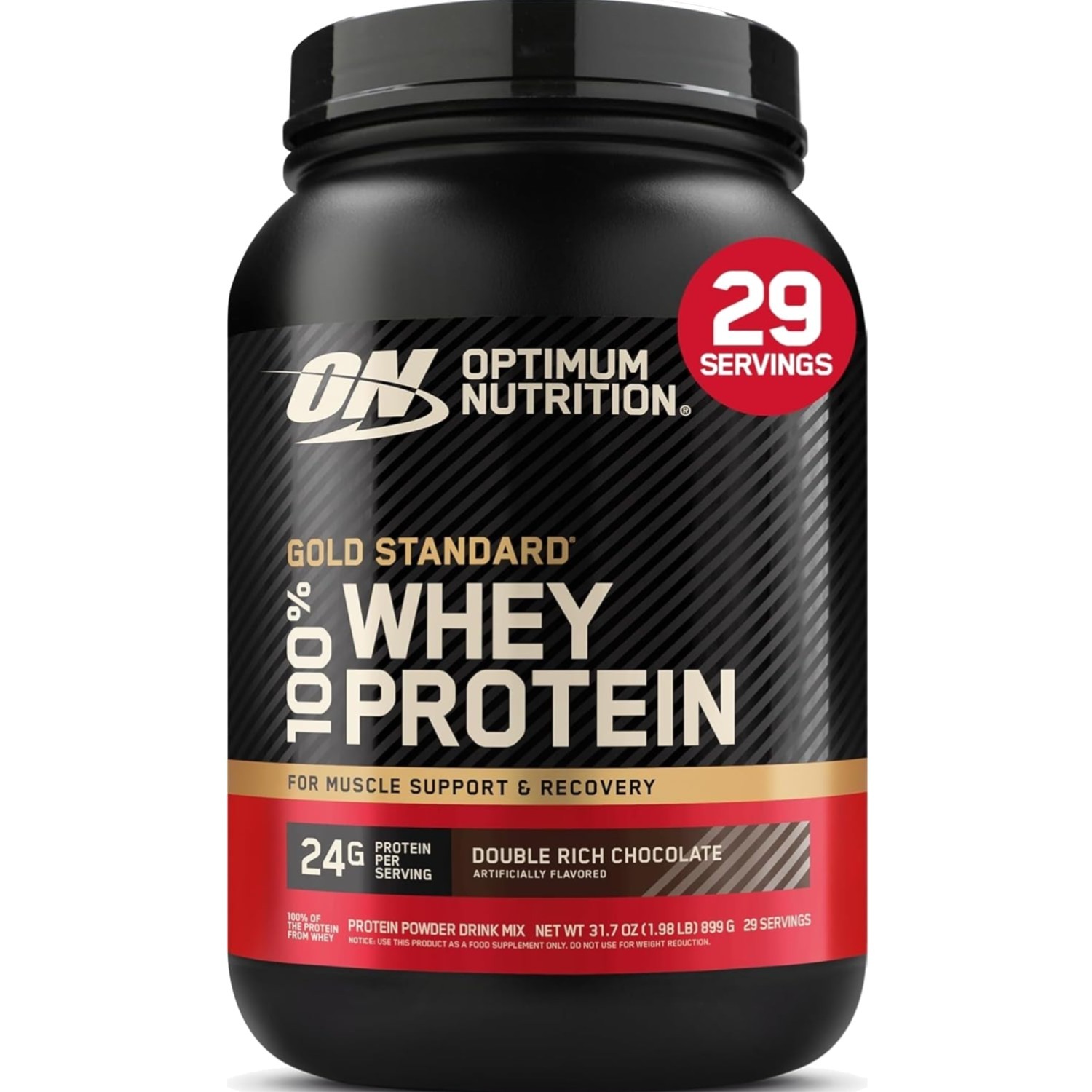 Whey Protein Powder Gluten Free Keto Muscle Growth Post-Workout 2 lb
